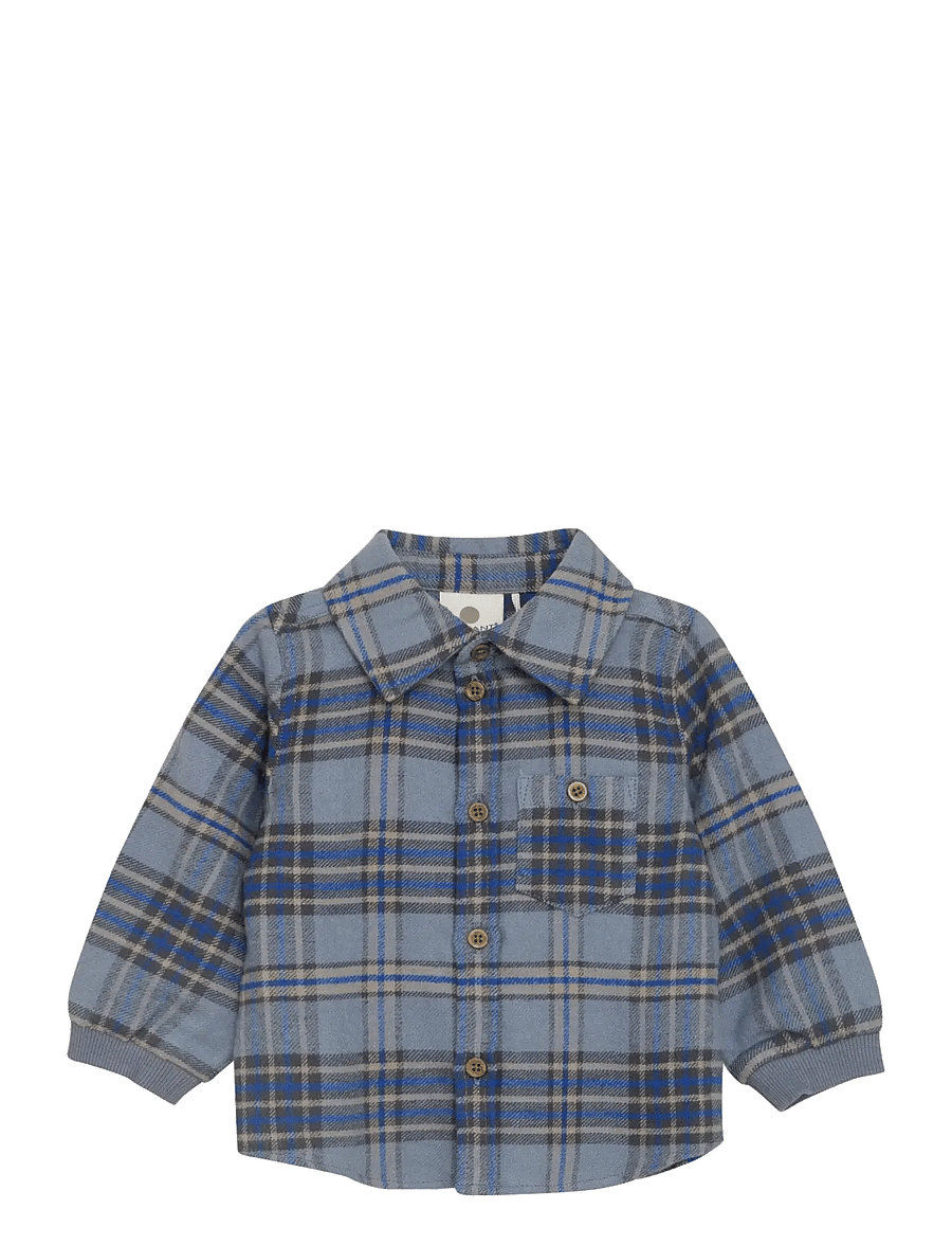 En Fant - Shirt LS Check - langärmlige hemden - flint stone - 0