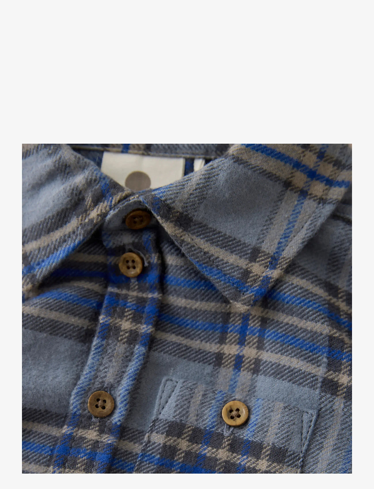En Fant - Shirt LS Check - long-sleeved shirts - flint stone - 2