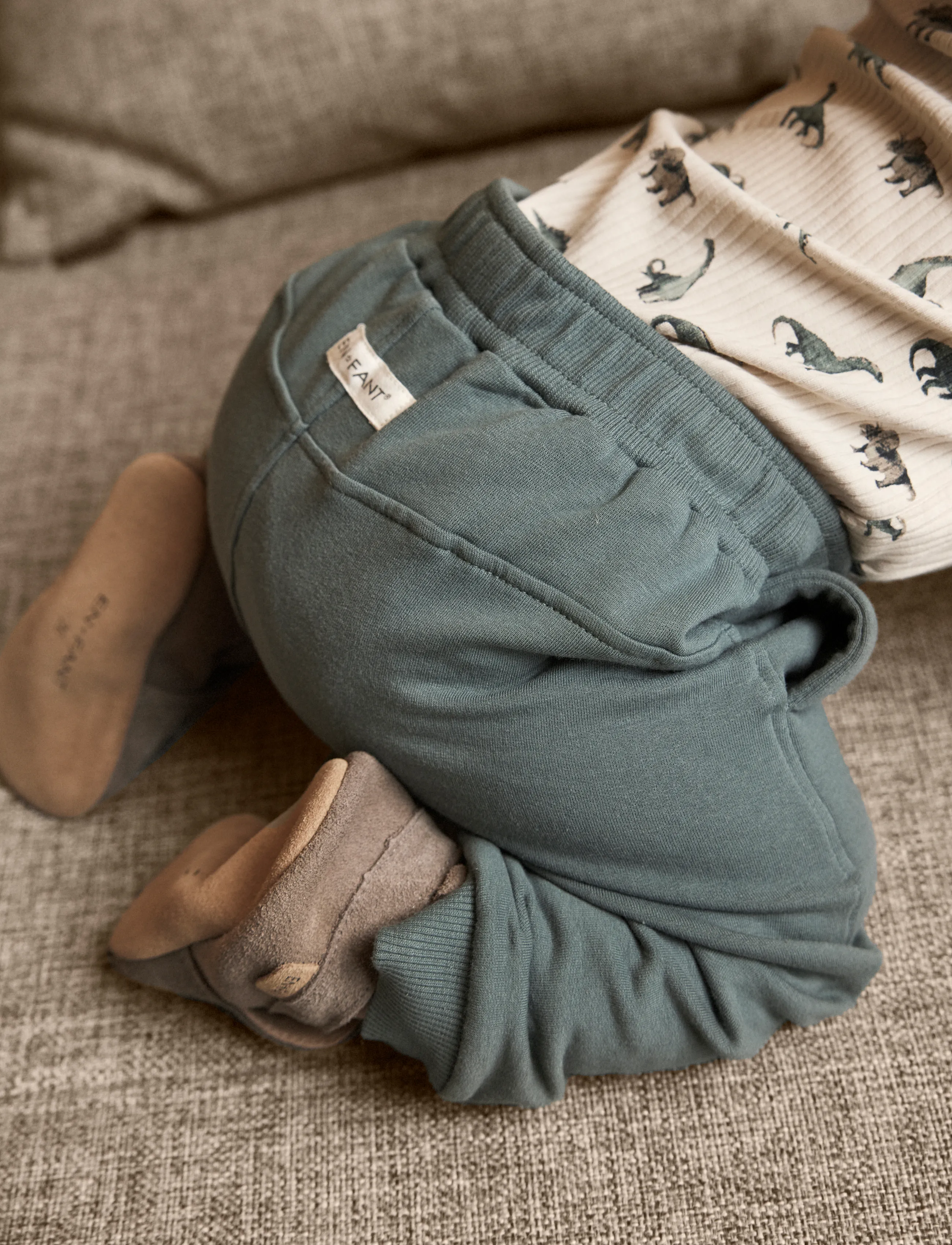 En Fant Pants Sweat, 62, Unterteile, Grün - Sweatpants, Kinder