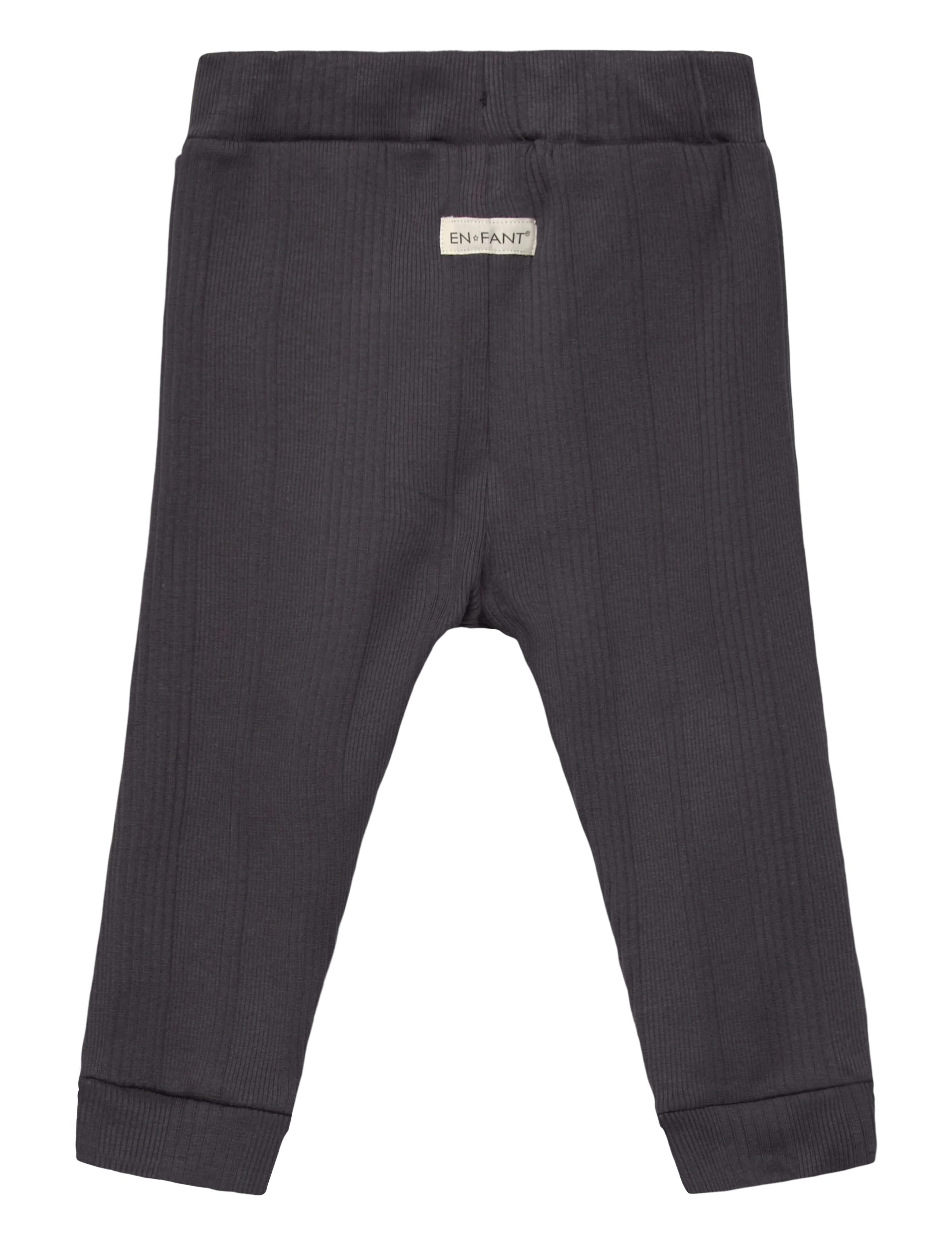 En Fant - Pants LS Rib - ebony - 1