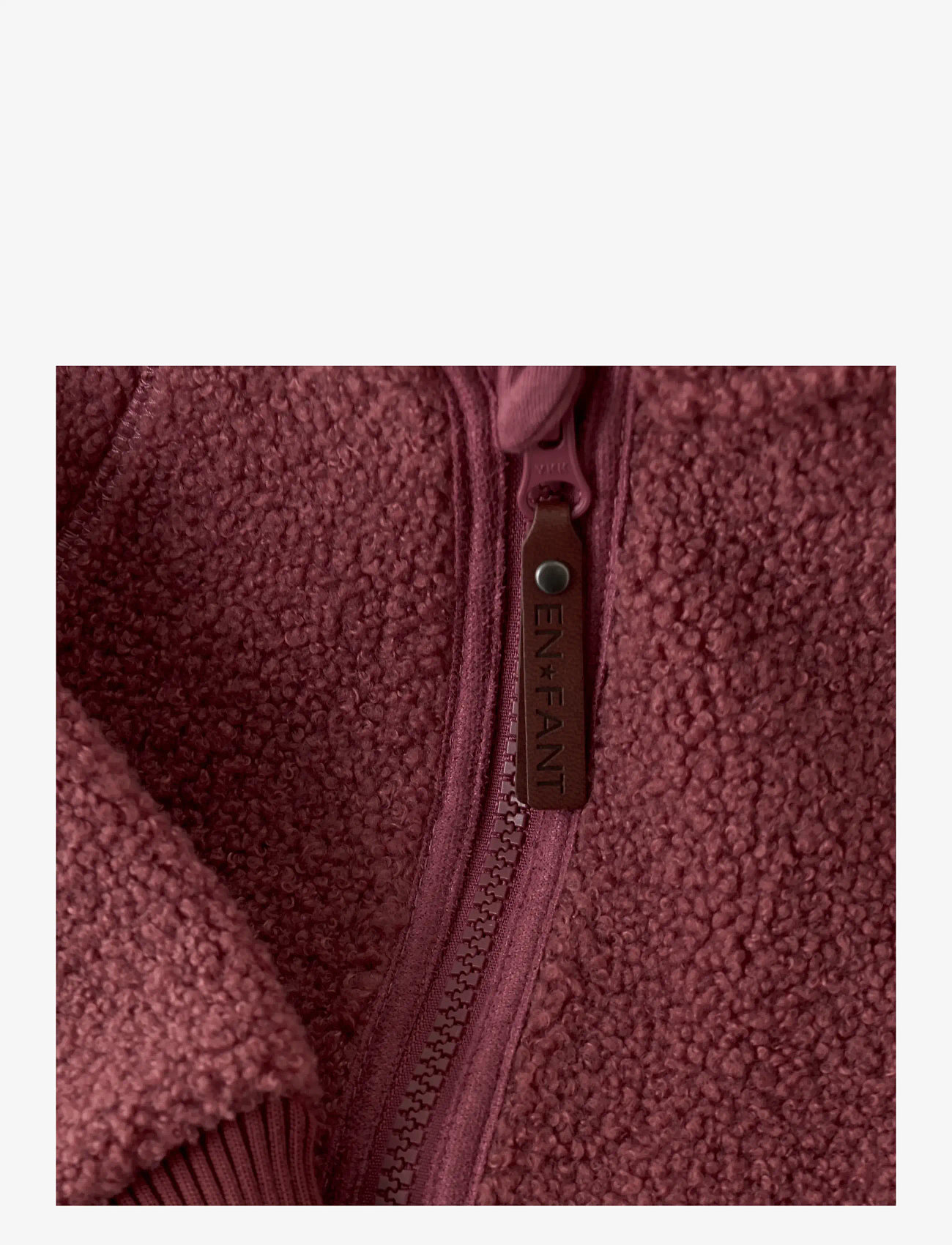 En Fant - Wholesuit Teddy - fleece overalls - roan rouge - 2