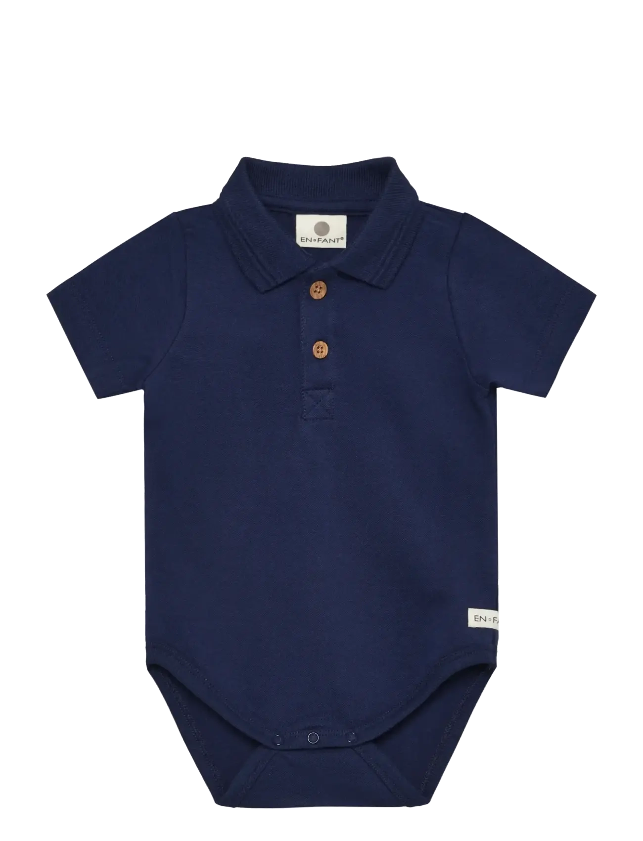EN FANT Body Ss Polo Navy - 80 - Kinder