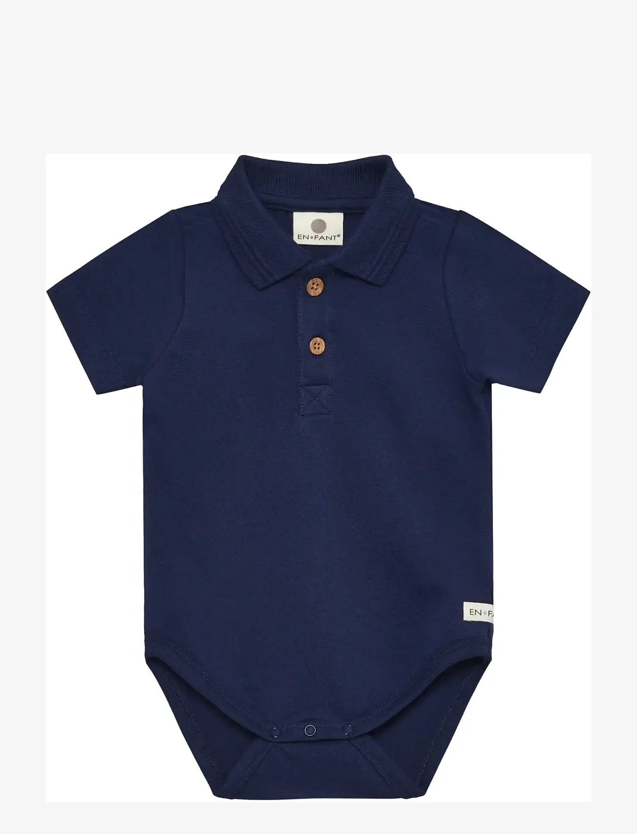 En Fant - Body SS Polo - kurzärmelige bodys - medieval blue - 0