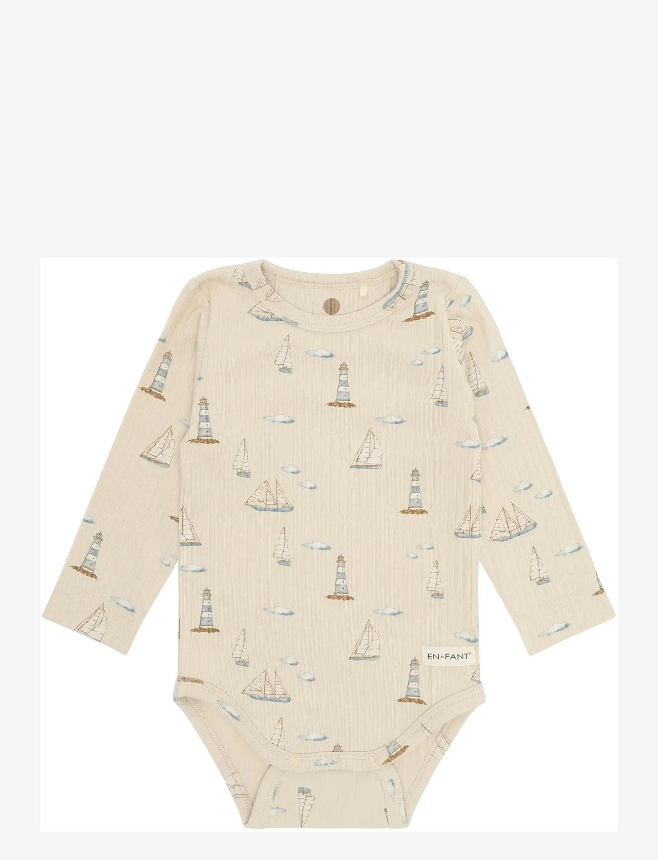 En Fant - Body LS Rib AOP - pikkade varrukatega - fog - 1