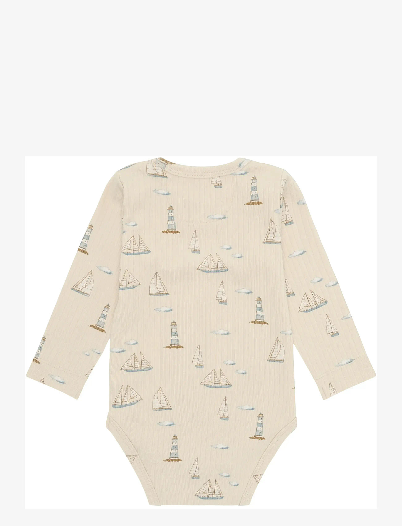 En Fant - Body LS Rib AOP - pikkade varrukatega - fog - 2