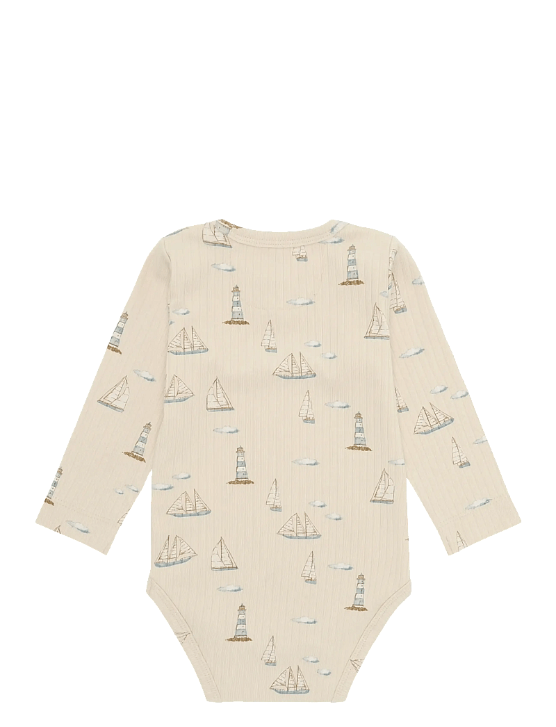En Fant - Body LS Rib AOP - pikkade varrukatega - fog - 2