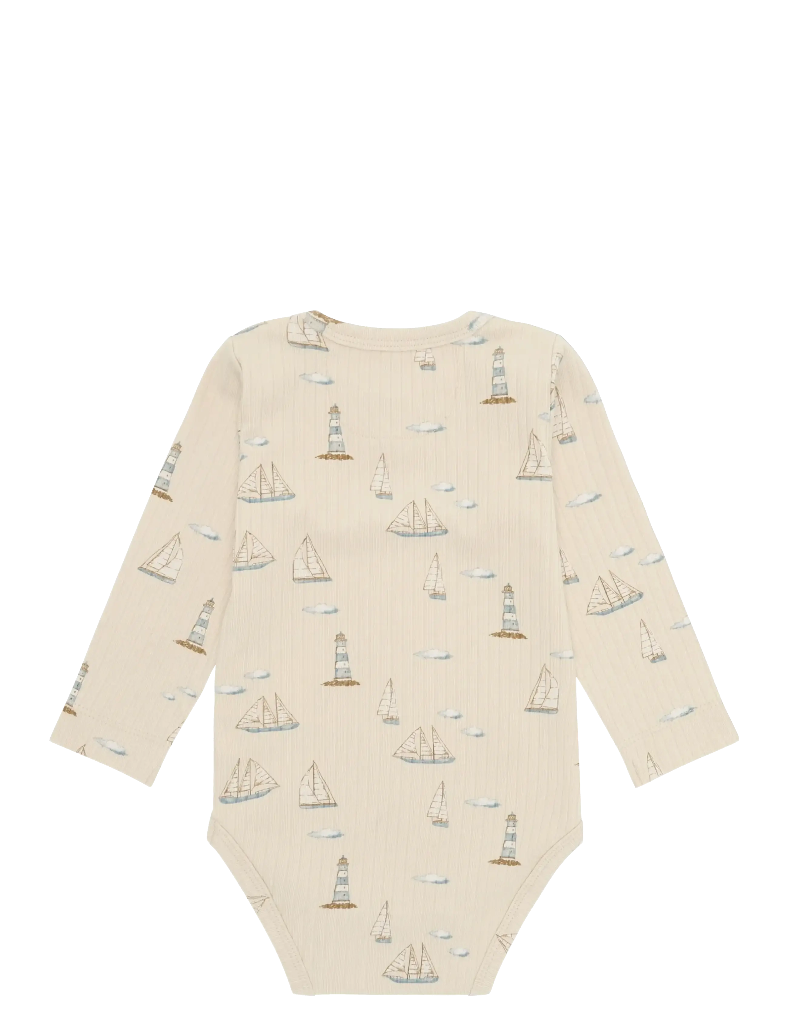 En Fant - Body LS Rib AOP - long-sleeved - fog - 2