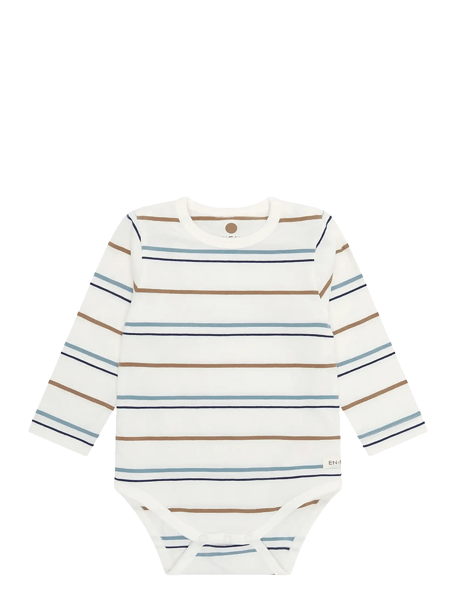 En Fant - Body LS Stripe - langärmelige bodys - egret - 0