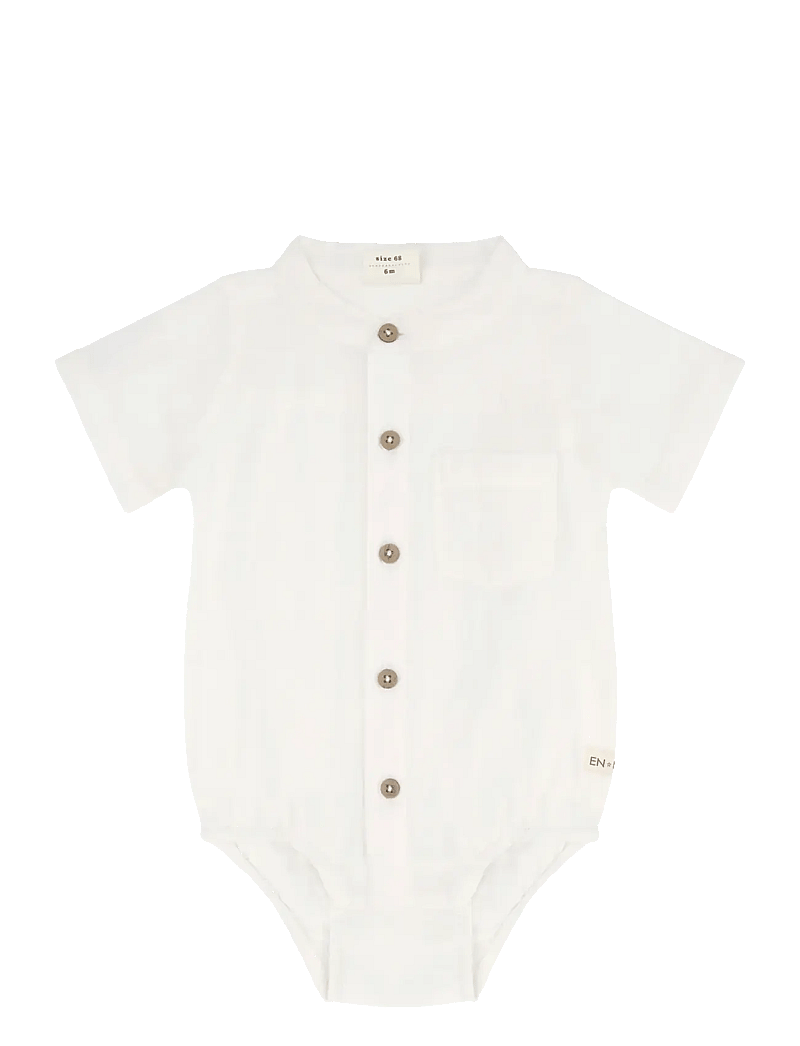 En Fant - Body Shirt SS - lühikeste varrukatega - egret - 0