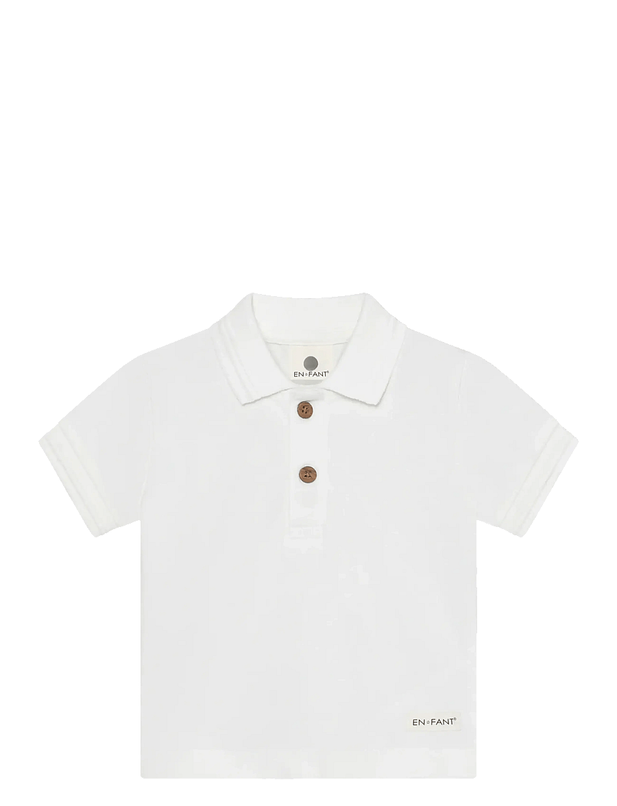 En Fant - Polo SS - lühikeste varrukatega polod - egret - 0