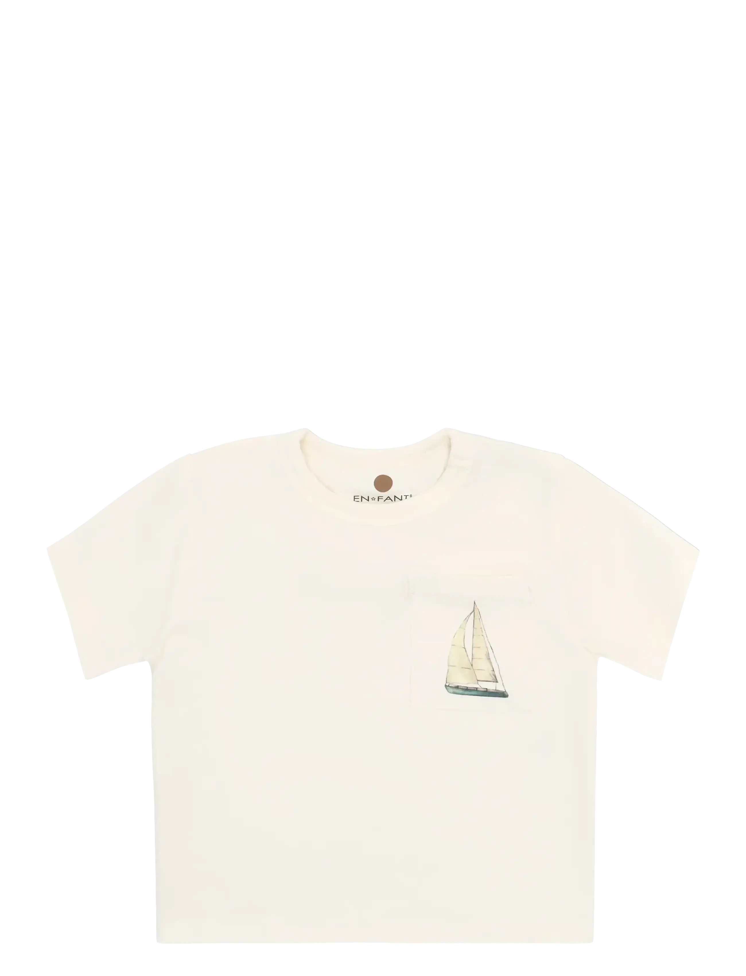 EN FANT T-Shirt Ss Cream - 62 - Kinder