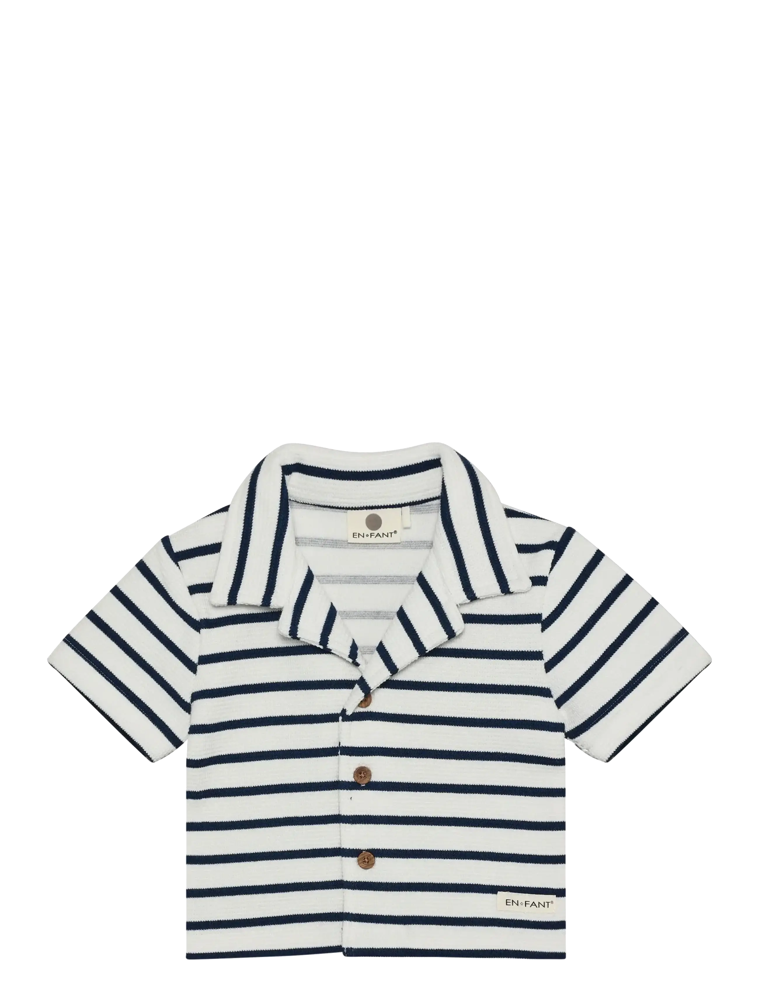 En Fant Shirt Sweat Stripe - Baby 44-92 - MEDIEVAL BLUE / white