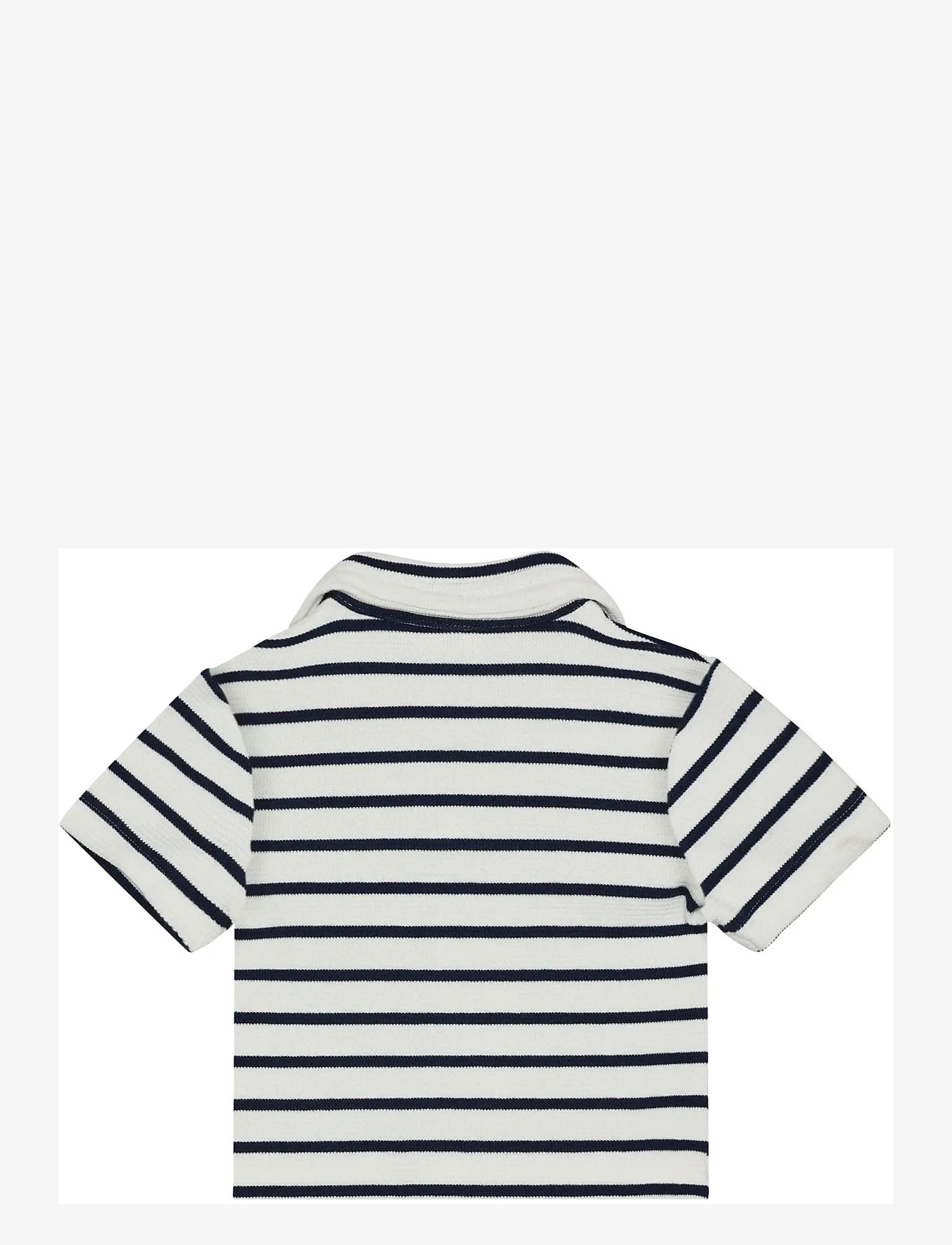 En Fant - Shirt Sweat Stripe - short-sleeved shirts - medieval blue - 1