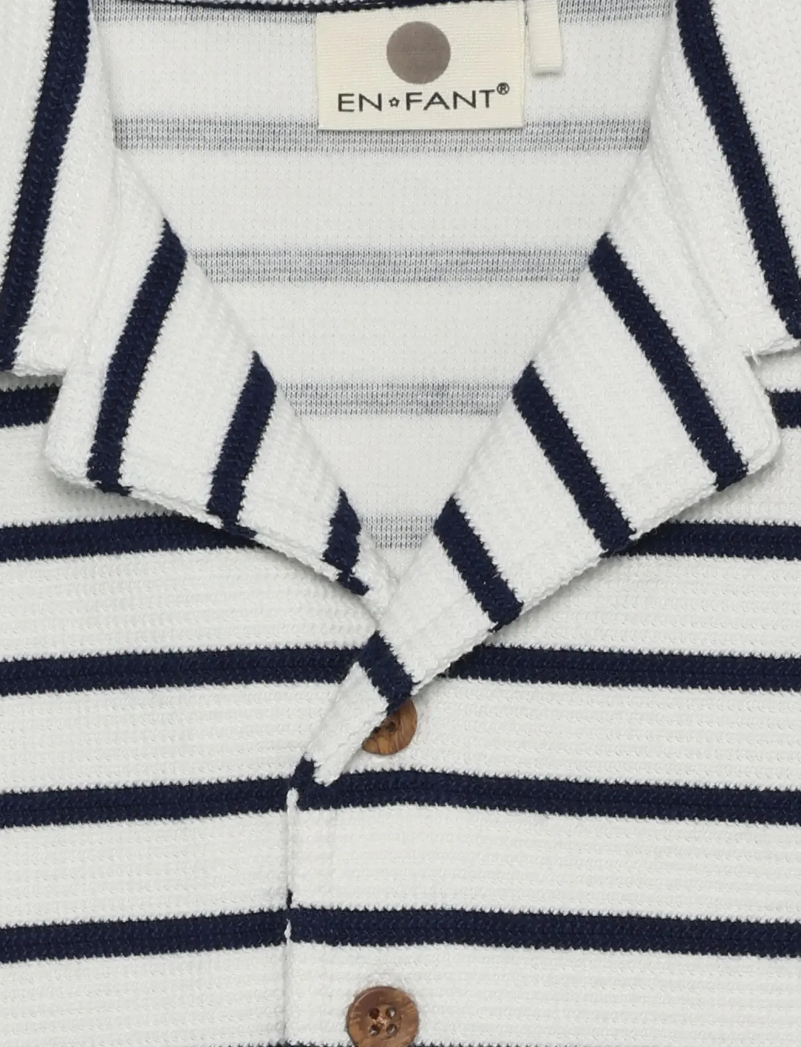 En Fant - Shirt Sweat Stripe - short-sleeved shirts - medieval blue - 2