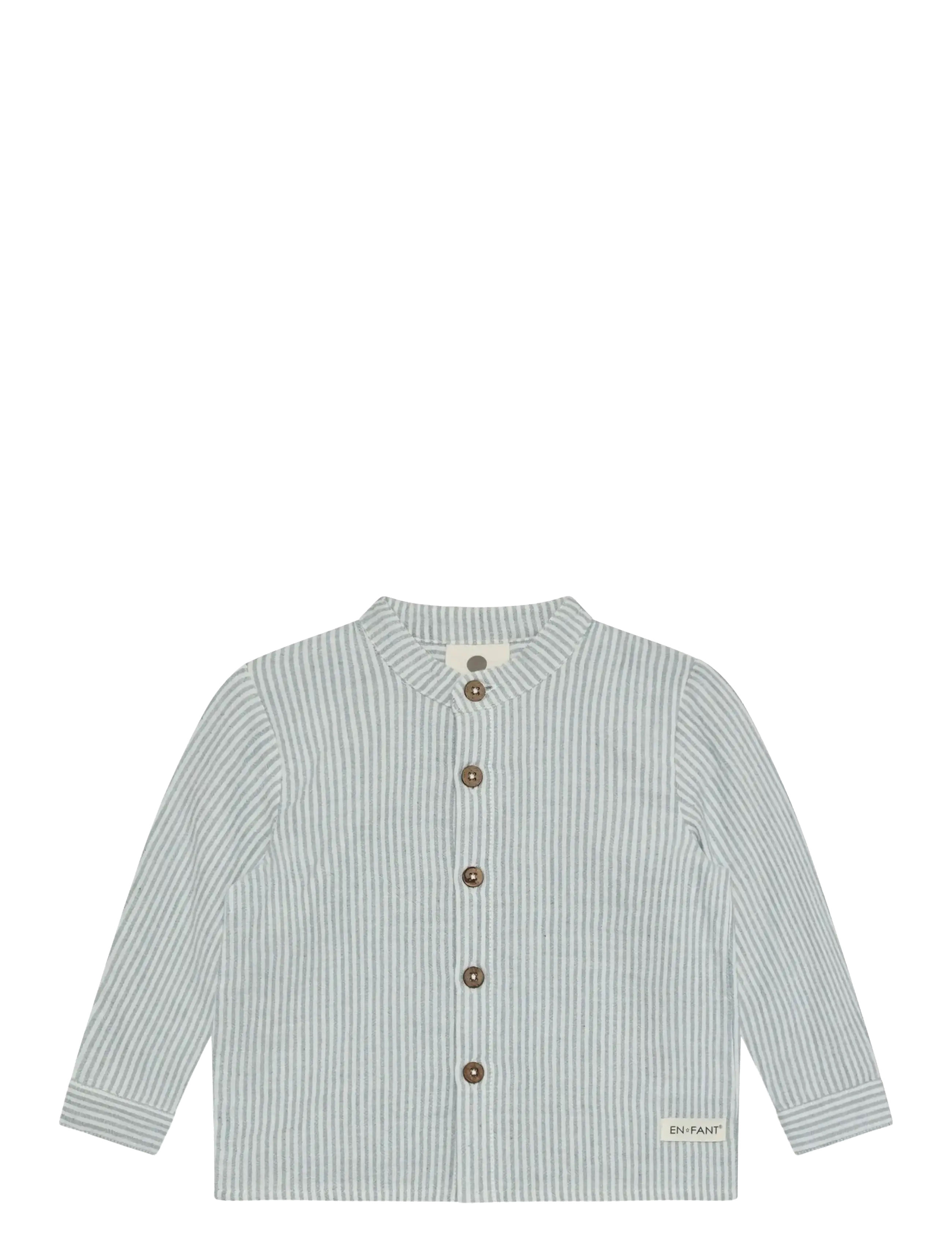 En Fant Shirt Ls Muslin Stripe, 74, Blue, Skjorter > Langærmede Shirts, Børn
