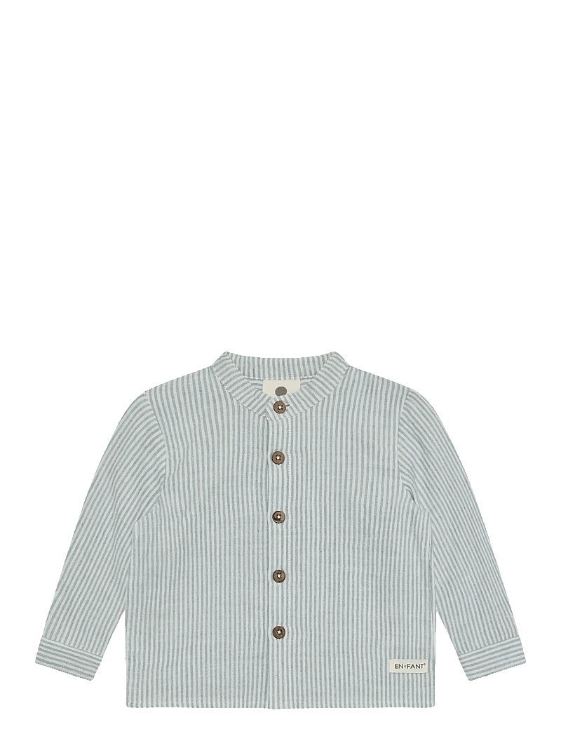 En Fant - Shirt LS Muslin Stripe - long-sleeved shirts - citadel - 0