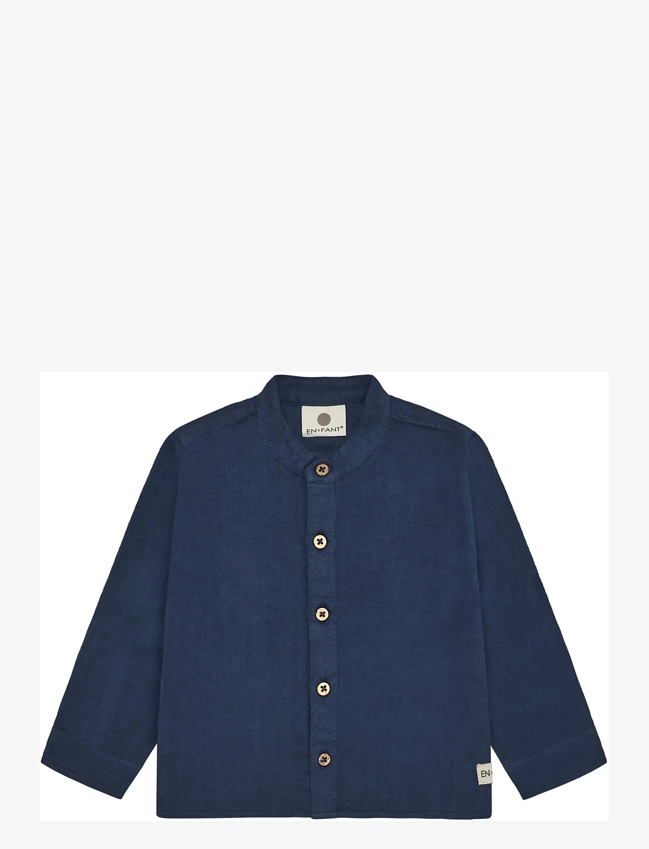 En Fant - Shirt LS Muslin - langærmede skjorter - medieval blue - 0