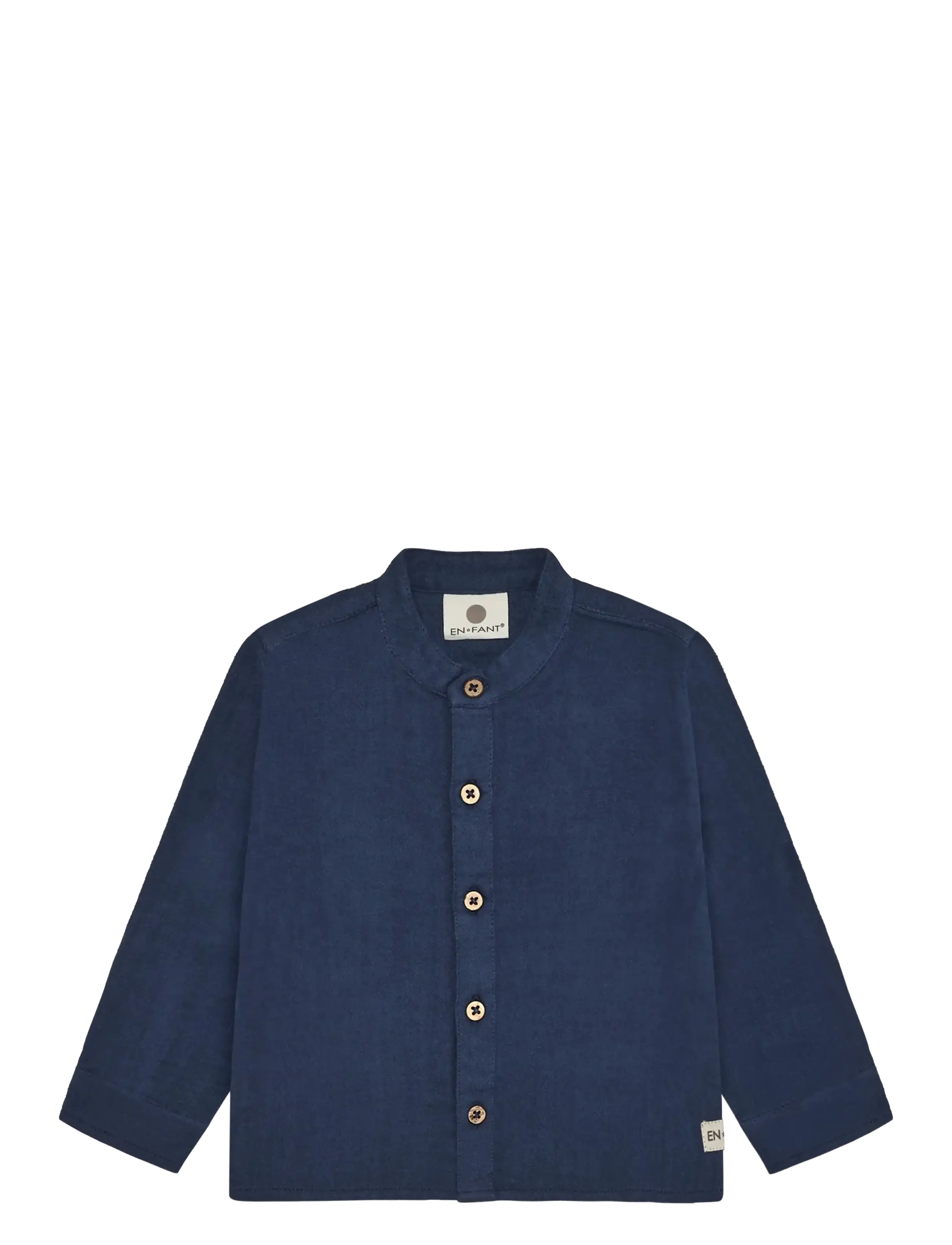En Fant Shirt LS Muslin - Riided - MEDIEVAL BLUE / navy