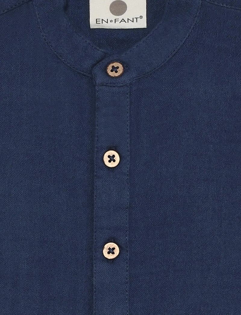 En Fant - Shirt LS Muslin - langærmede skjorter - medieval blue - 2