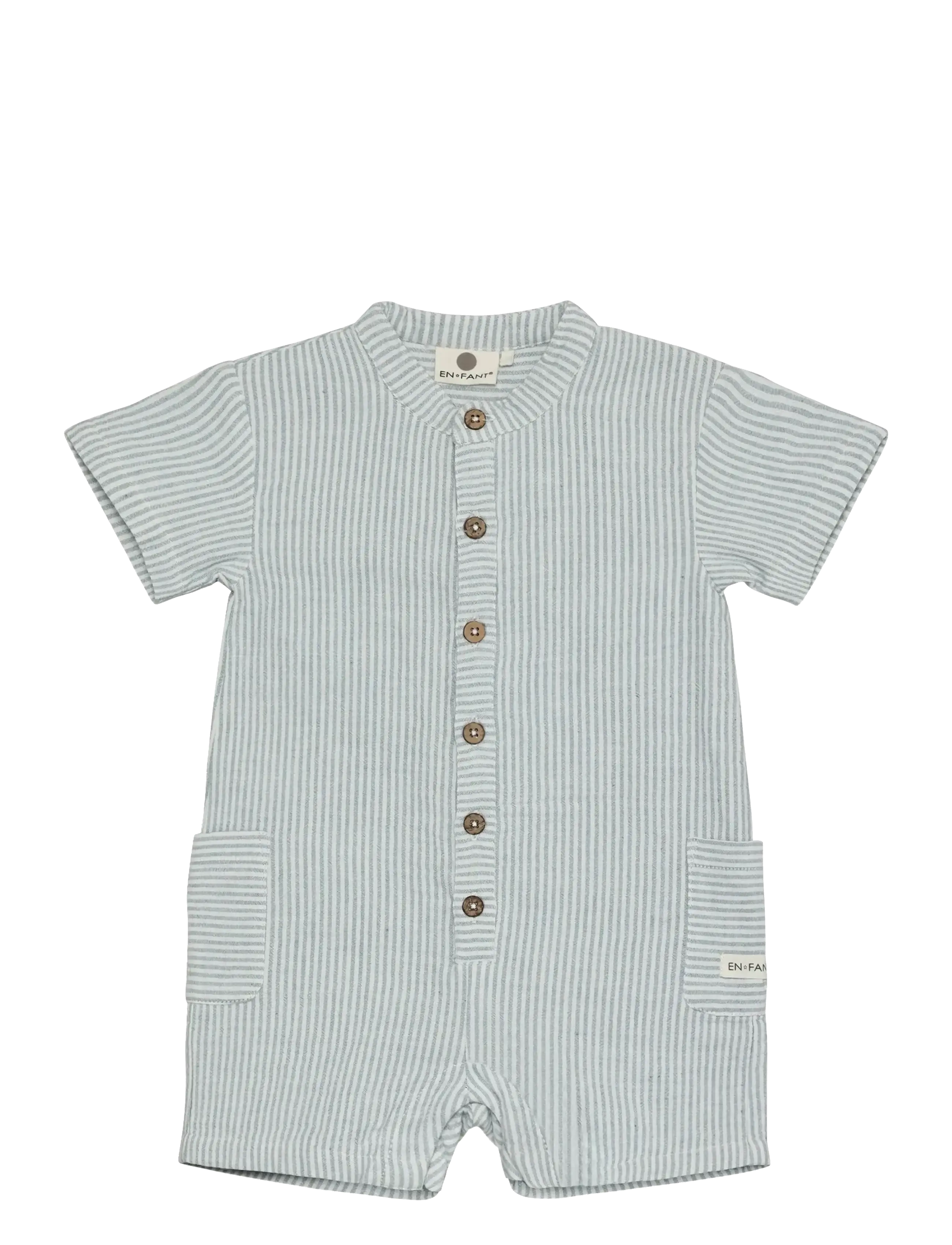 En Fant Playsuit Muslin Stripe - 4 for 3 - CITADEL / blue