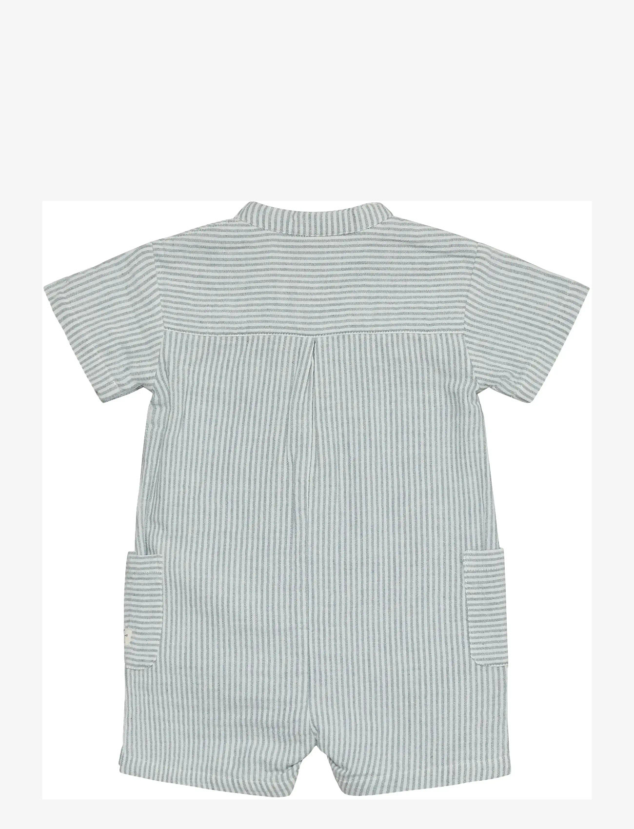 En Fant - Playsuit Muslin Stripe - short-sleeved bodies - citadel - 2