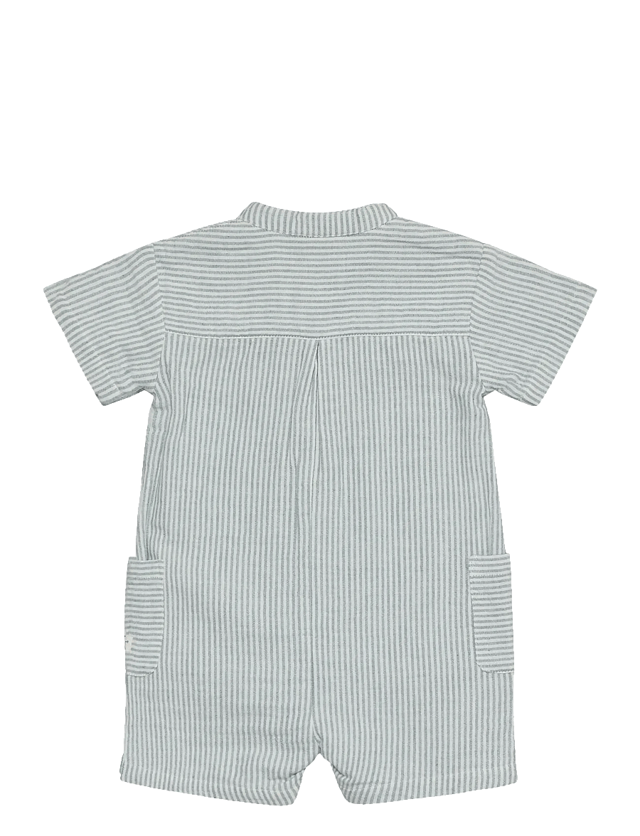 En Fant - Playsuit Muslin Stripe - short-sleeved bodies - citadel - 2