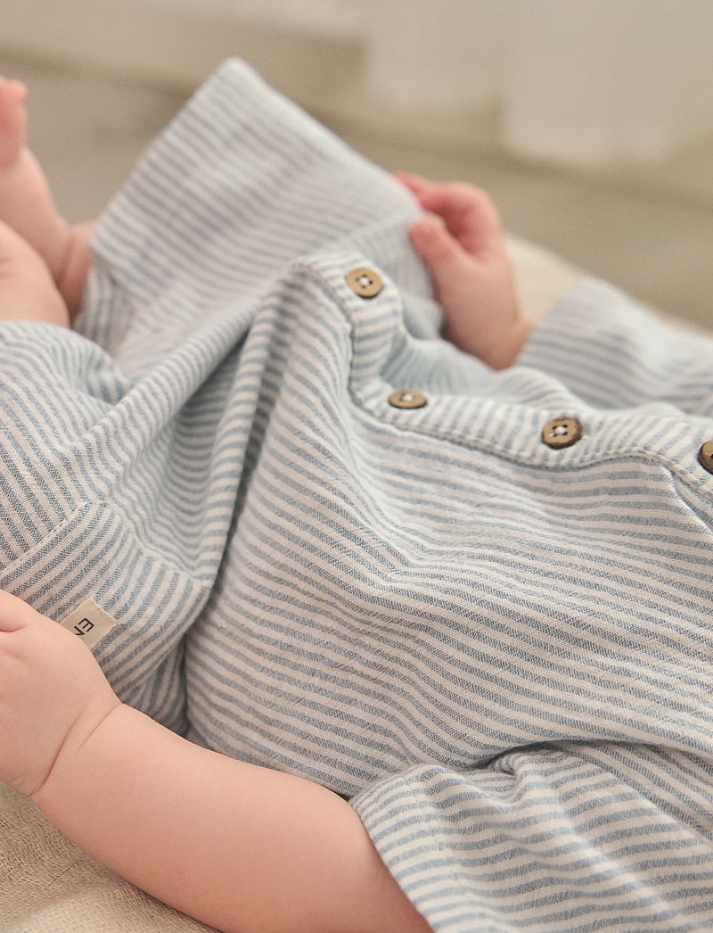 En Fant - Playsuit Muslin Stripe - short-sleeved bodies - citadel - 3