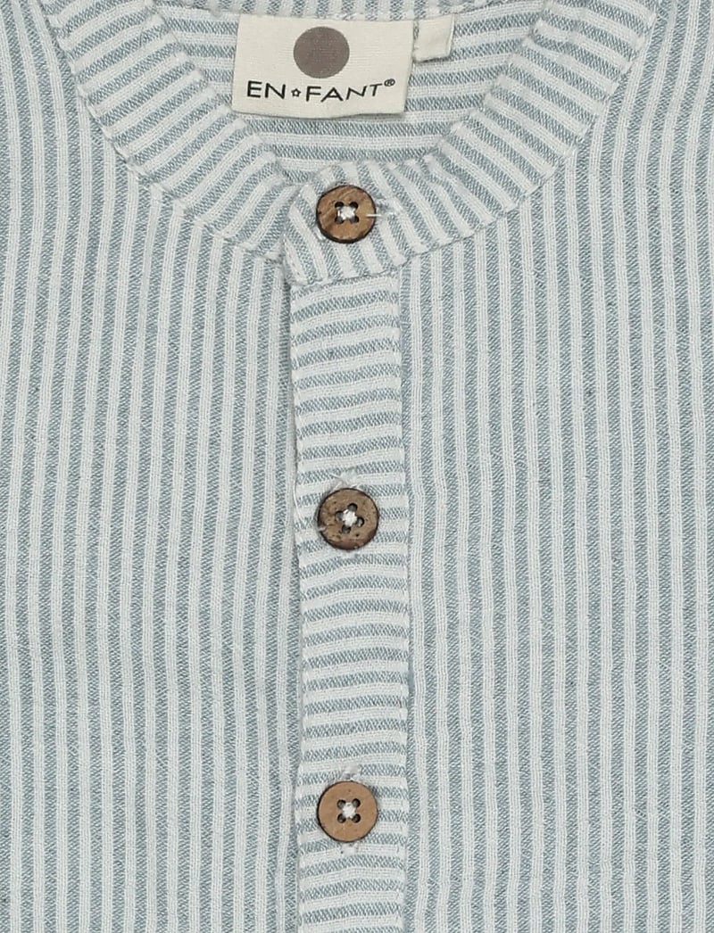 En Fant - Playsuit Muslin Stripe - short-sleeved bodies - citadel - 4