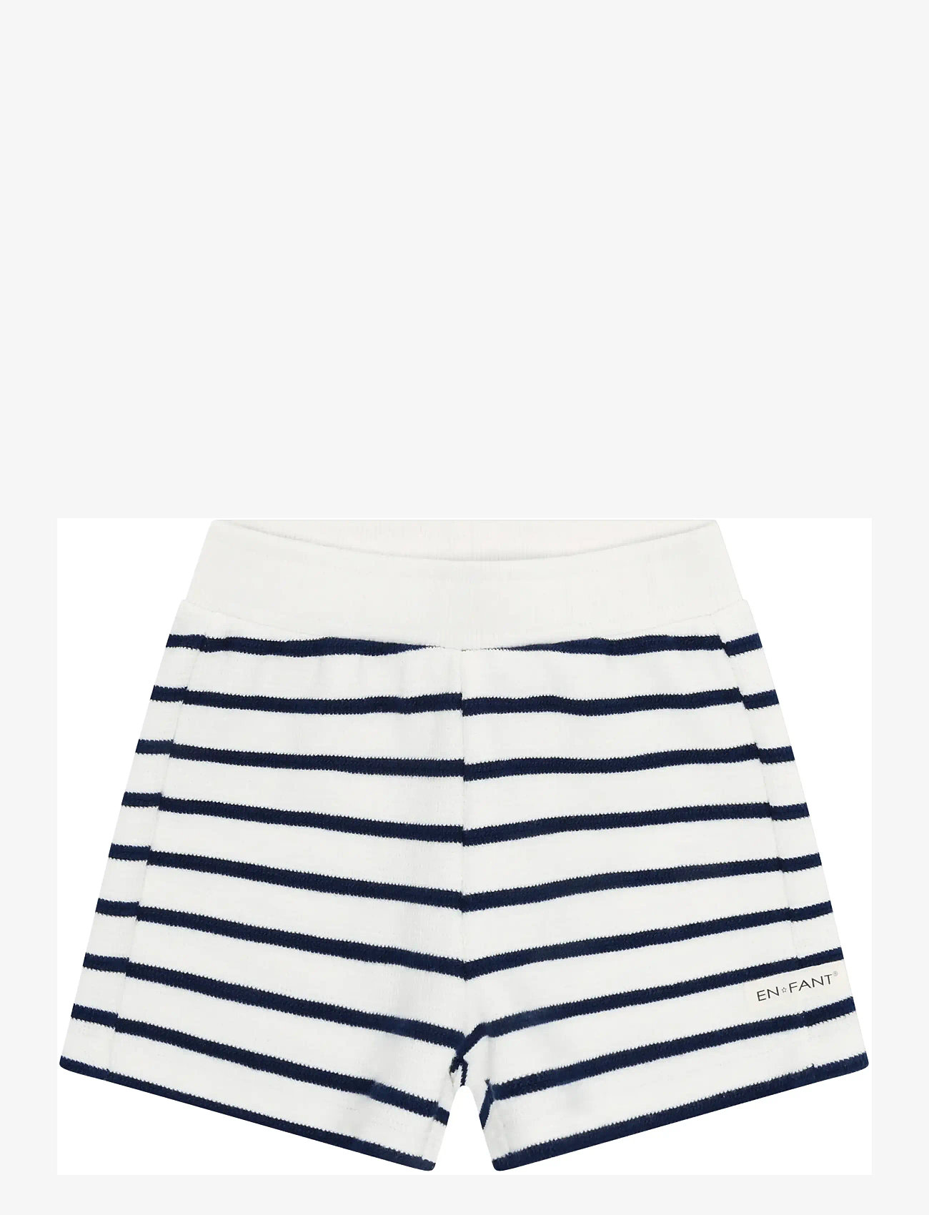 En Fant - Shorts Sweat Stripe - sweatshorts - medieval blue - 0