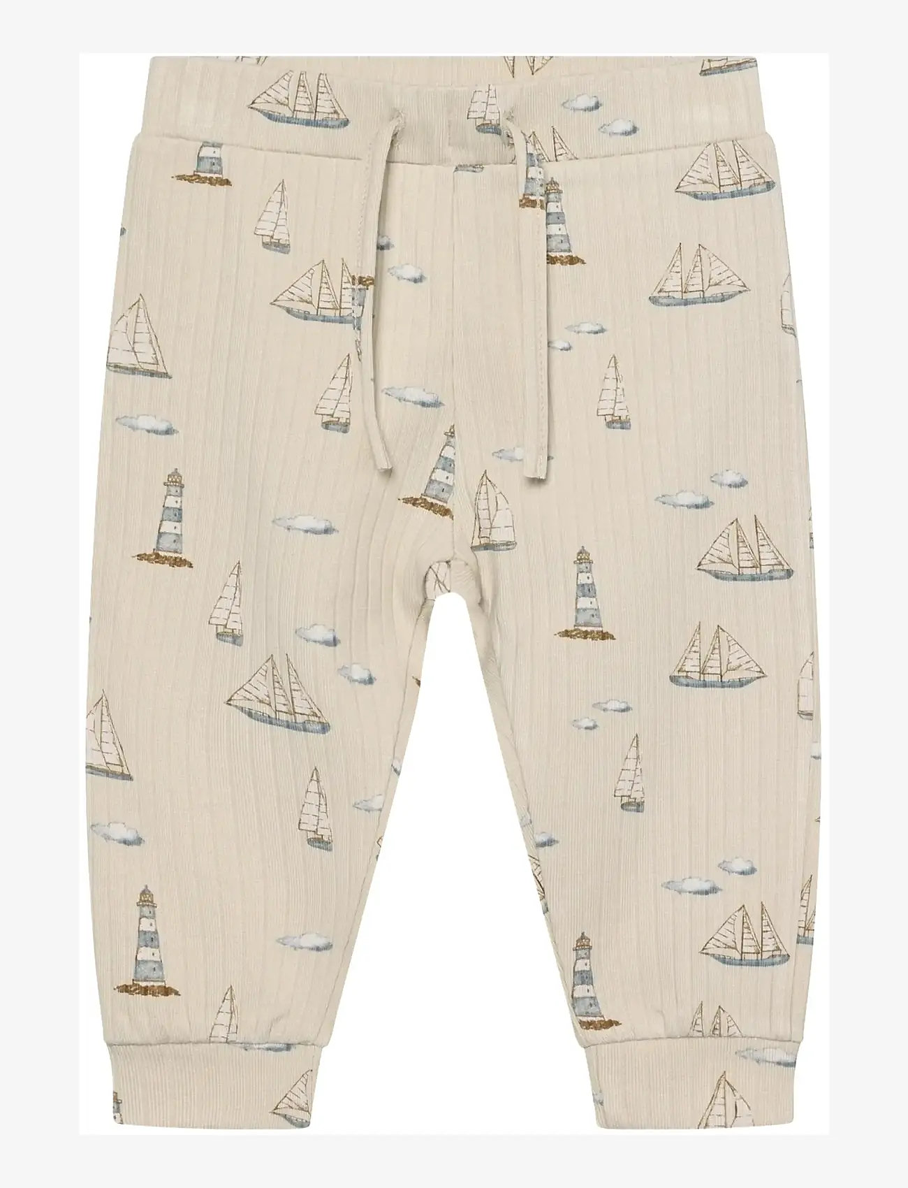En Fant - Pants Rib AOP - jogginghosen - fog - 0