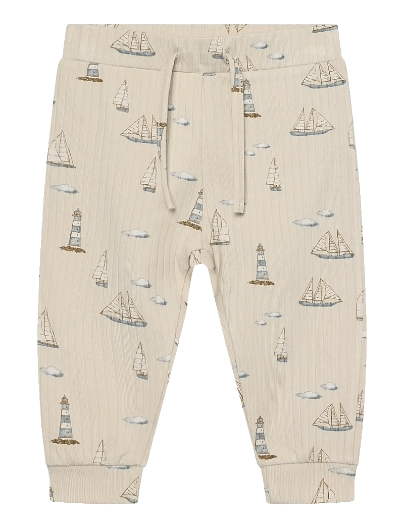 En Fant - Pants Rib AOP - jogginghosen - fog - 0