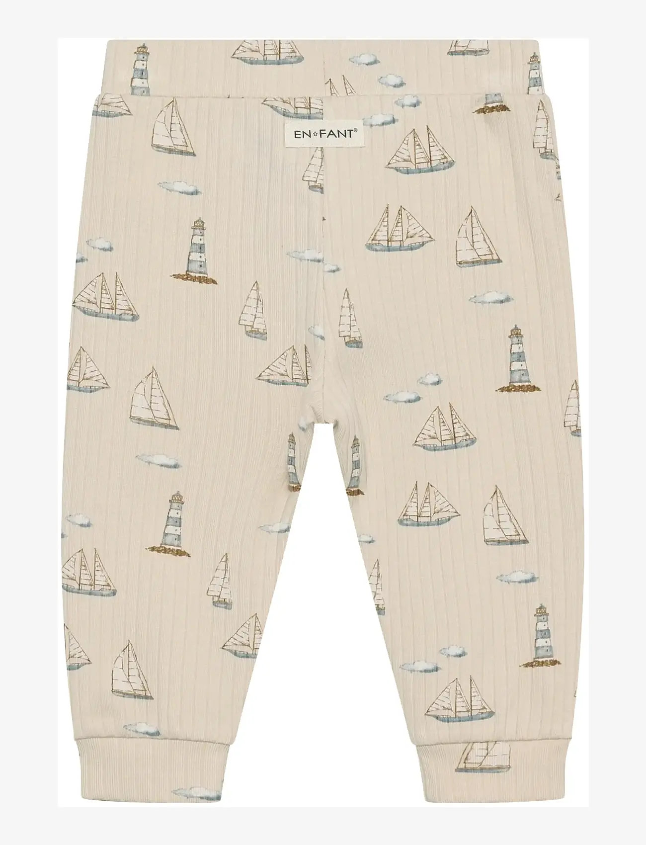 En Fant - Pants Rib AOP - jogginghosen - fog - 1