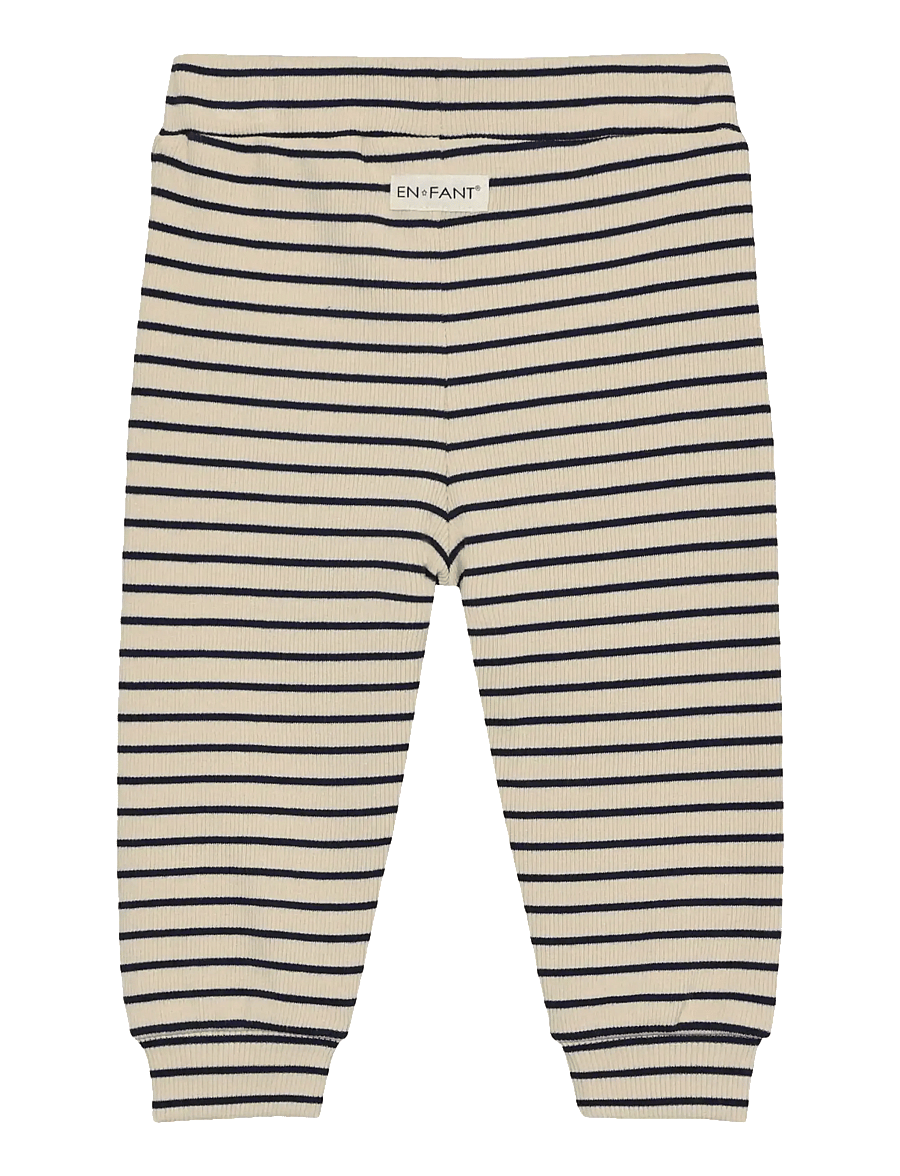 En Fant - Pants Rib Stripe - dressipüksid - medieval blue - 2