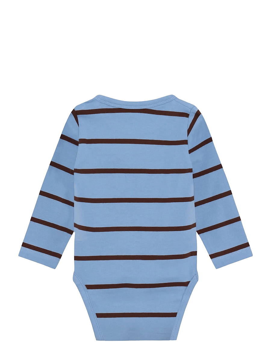 En Fant - Body LS Stripe - langärmelige bodys - bel air blue - 1
