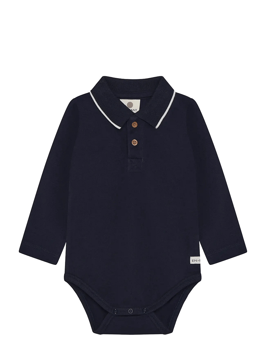 En Fant - Body LS Polo - langärmelige bodys - parisian night - 0