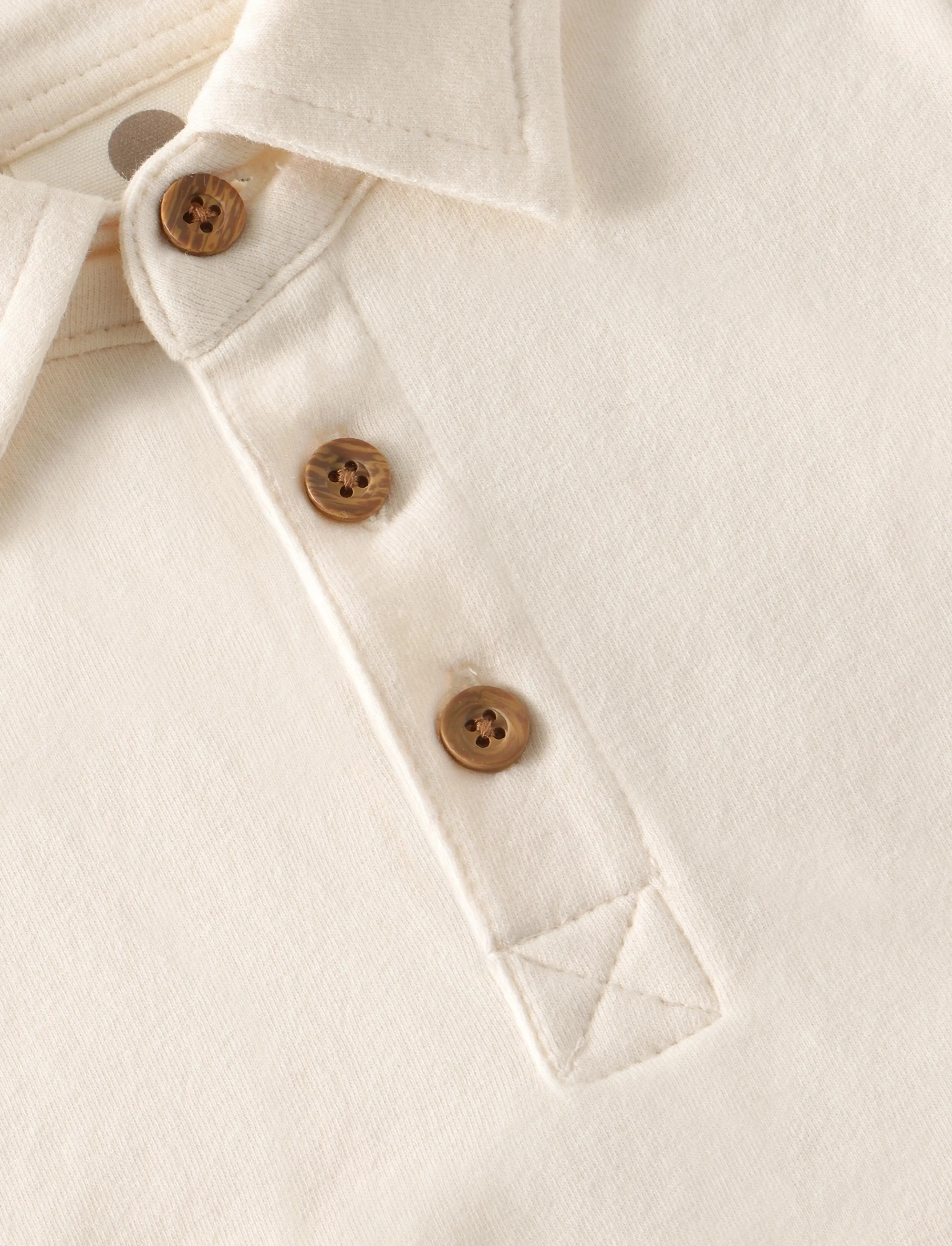 En Fant - Body LS Polo - pearled ivory - 2