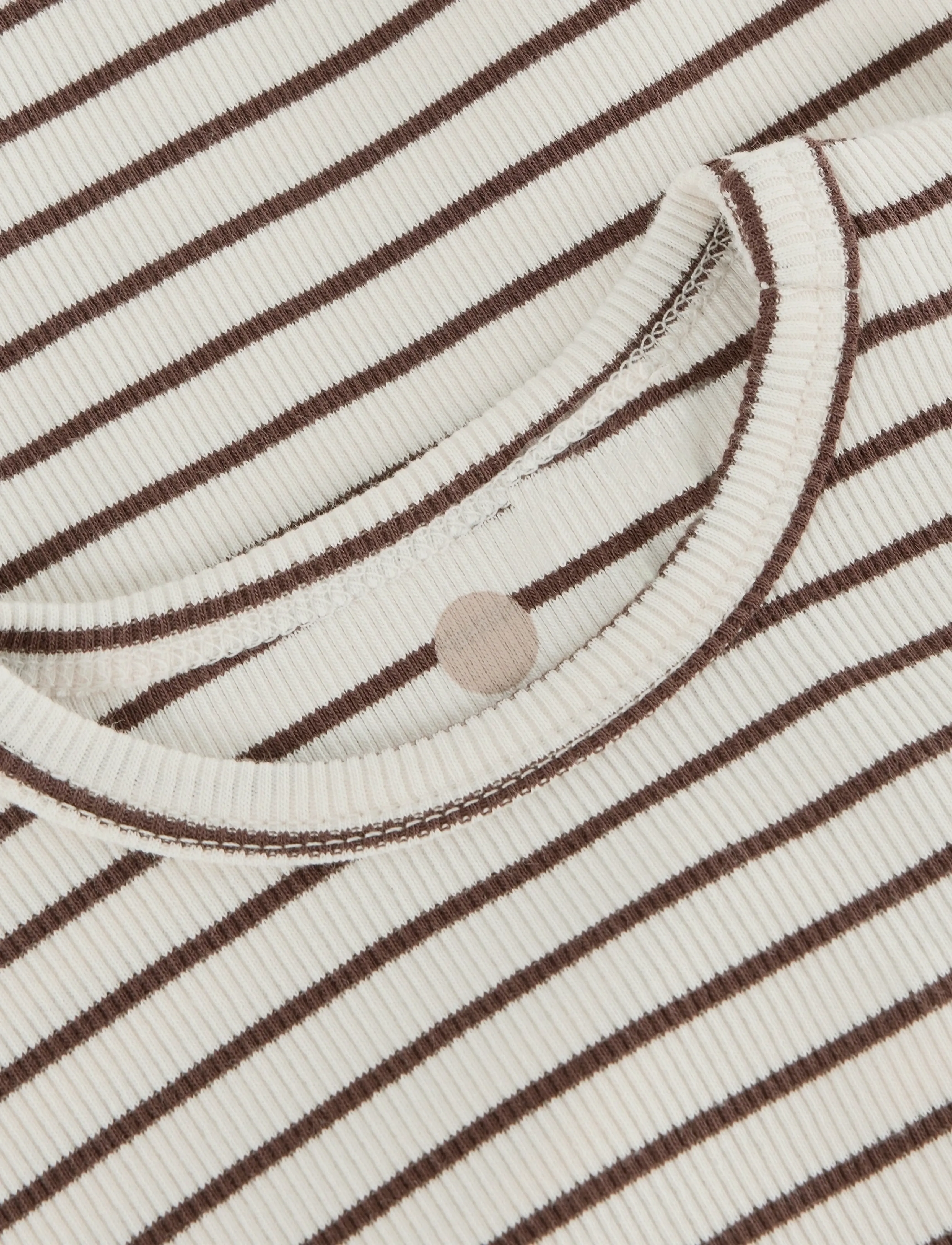 En Fant - Body LS Rib Stripe - langärmelige bodys - chestnut - 2