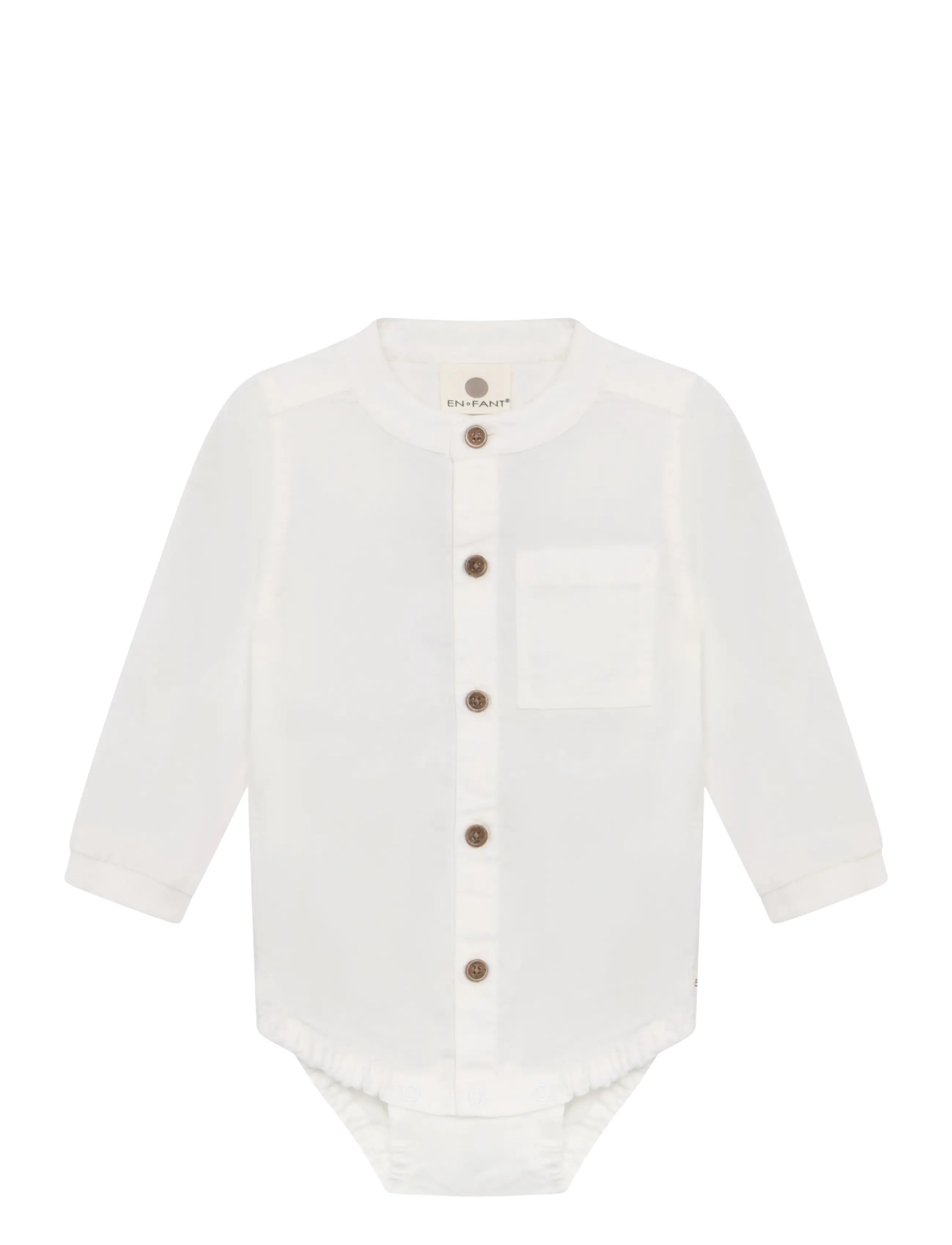 En Fant Body Ls Shirt, Langærmet Body Skjorte, Cream, Str: 92