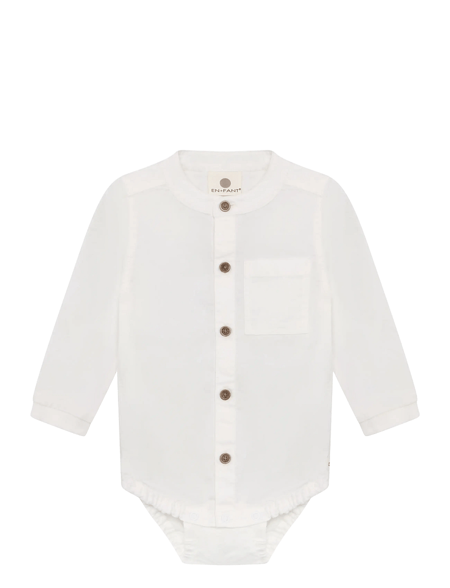 En Fant - Body LS Shirt - langärmelige bodys - egret - 0