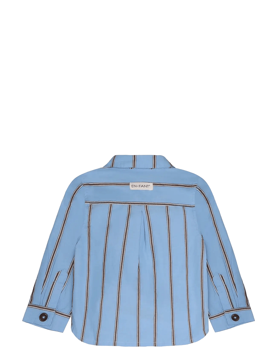 En Fant - Shirt LS Stripe - långärmade skjortor - bel air blue - 1