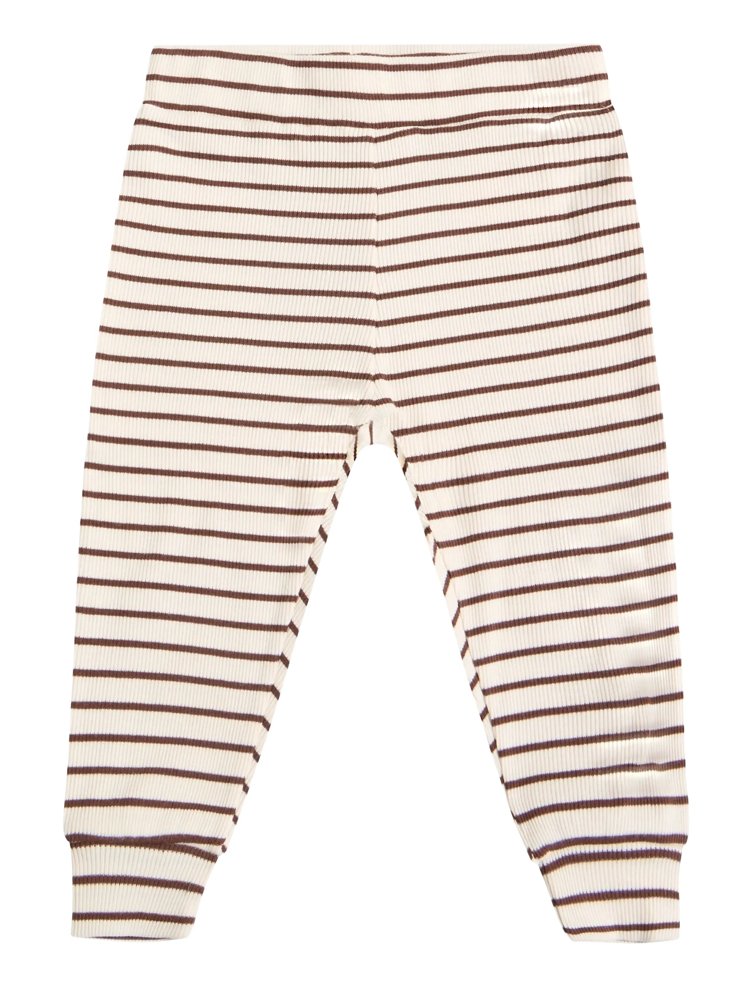 En Fant Pants Rib Stripe, 74, Unterteile, Braun - Trousers, Kinder