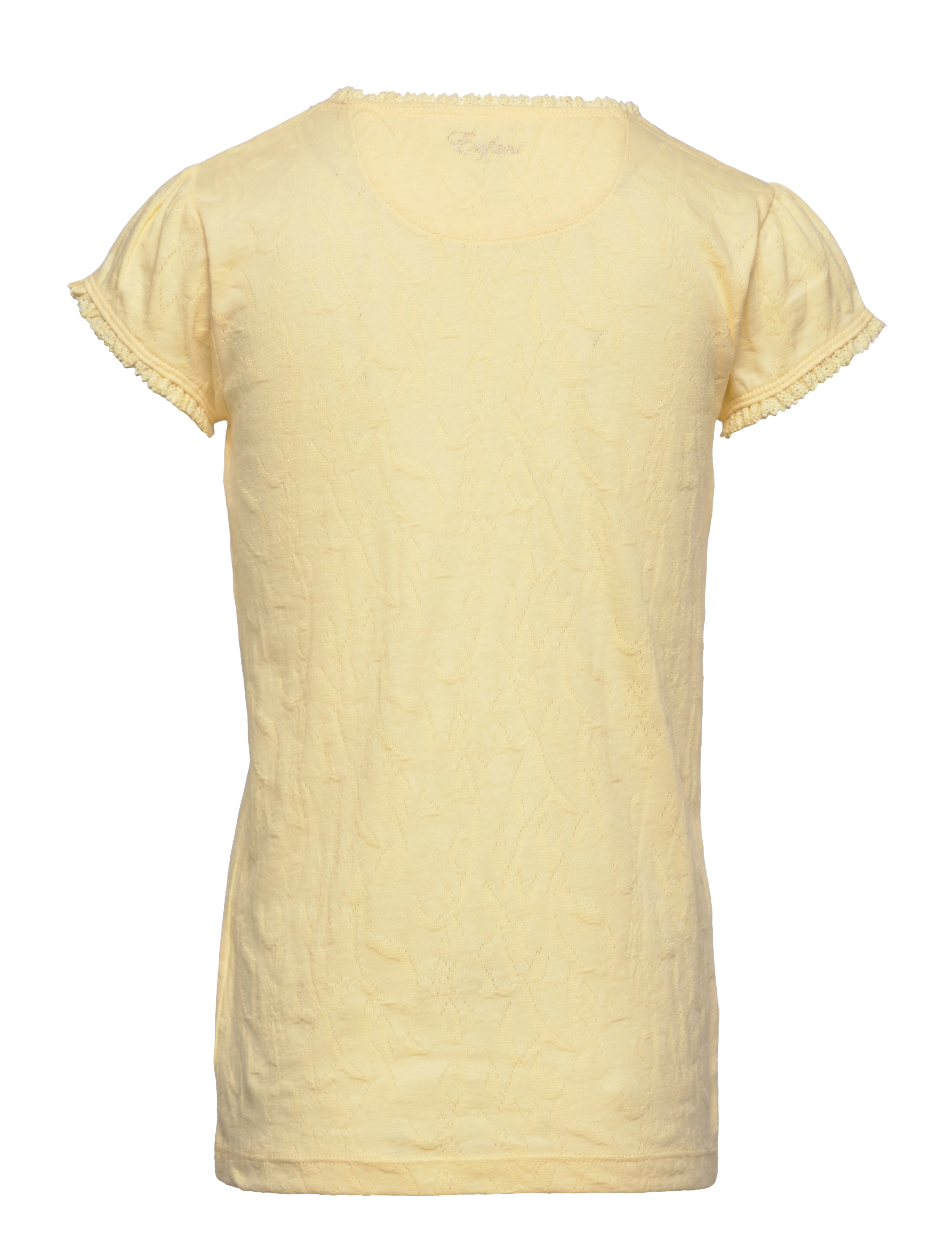En Fant - T-shirt SS Jacquard - lühikeste varrukatega t-särgid - french vanilla - 1