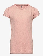 En Fant - T-shirt SS Jacquard - lühikeste varrukatega t-särgid - misty rose - 0
