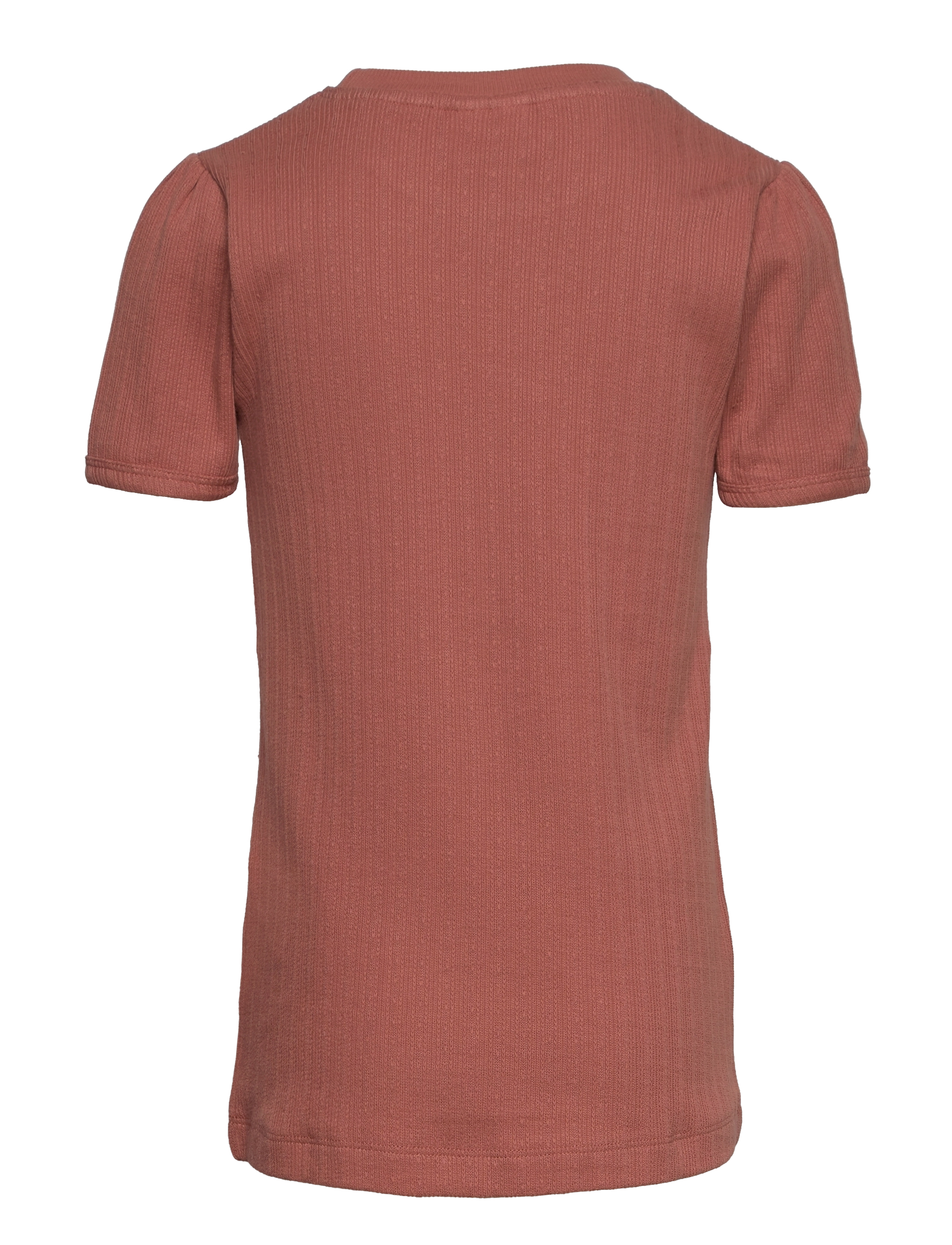 En Fant - T-shirt SS Pointelle - brick dust - 1