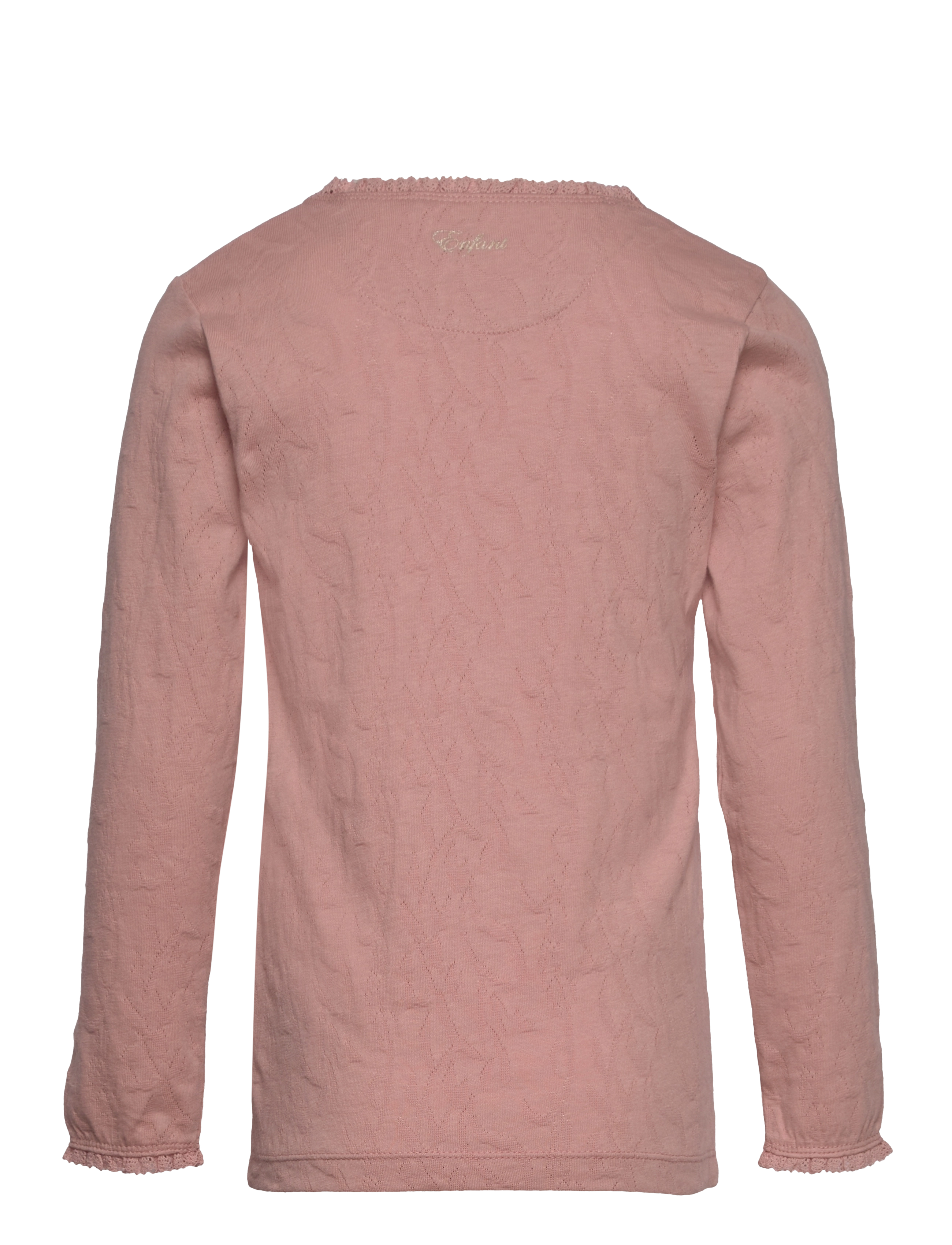 En Fant - T-shirt LS Jacquard - misty rose - 1