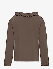 En Fant - Blouse LS Collar - long-sleeved t-shirts - chocolate chip - 1