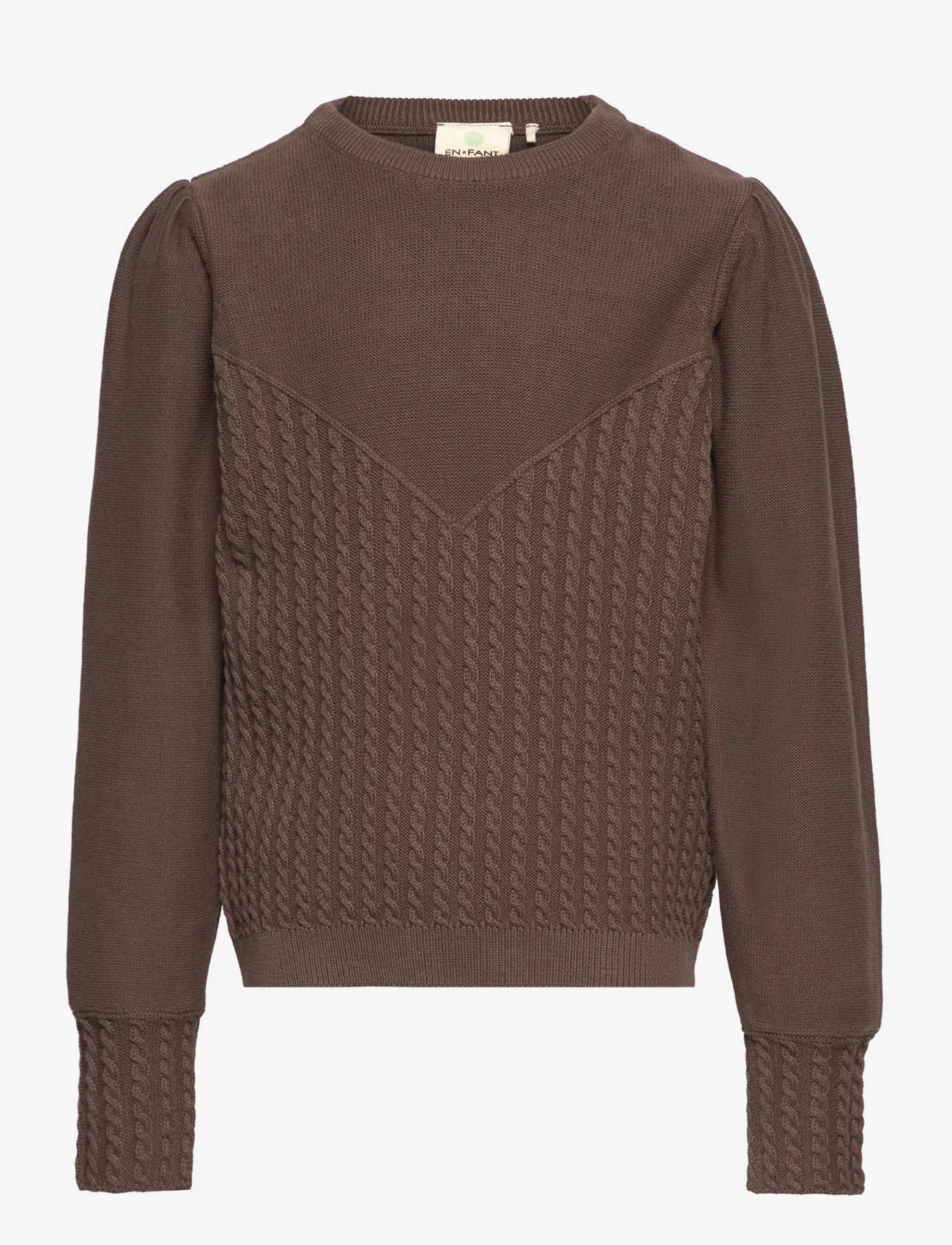 En Fant - Pullover Knit - jumpers - chocolate chip - 0