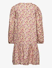 En Fant - Dress Flower Woven - long-sleeved casual dresses - rose dust - 1
