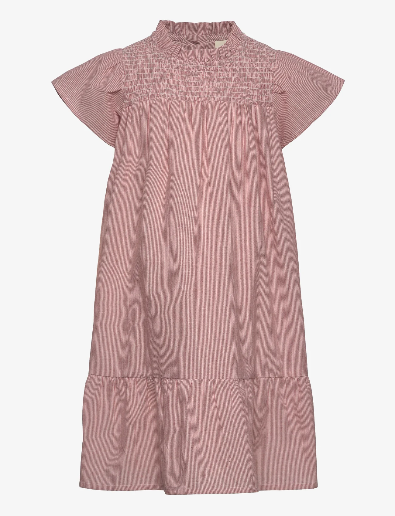 En Fant - Dress YD Stripe - short-sleeved casual dresses - old rose - 0