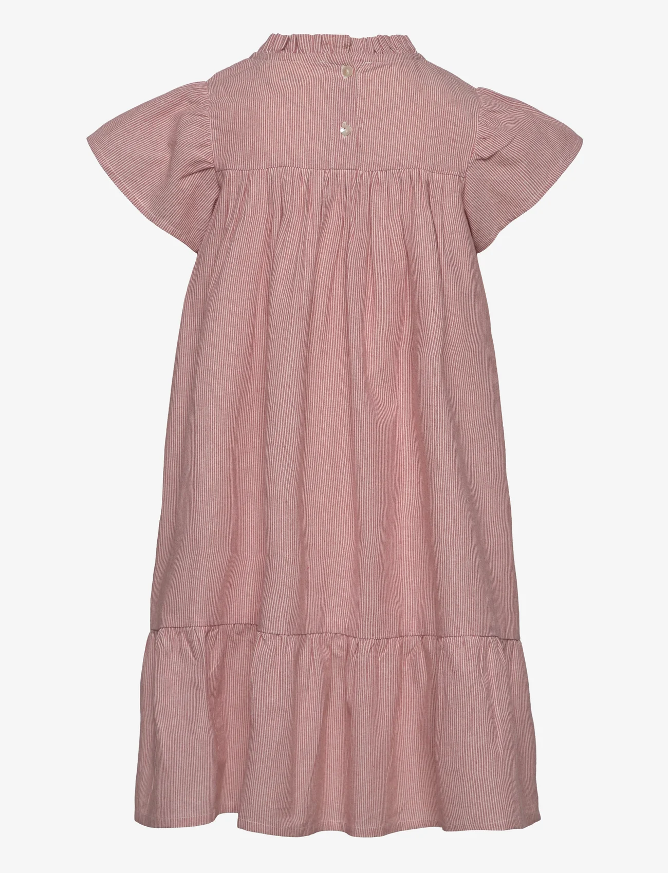 En Fant - Dress YD Stripe - short-sleeved casual dresses - old rose - 1